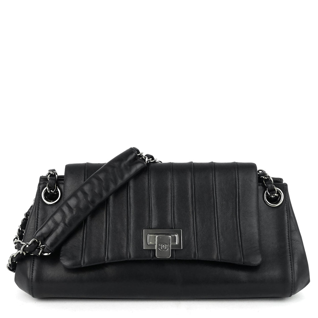Chanel Lambskin Leather Fliplock Shoulder Bag