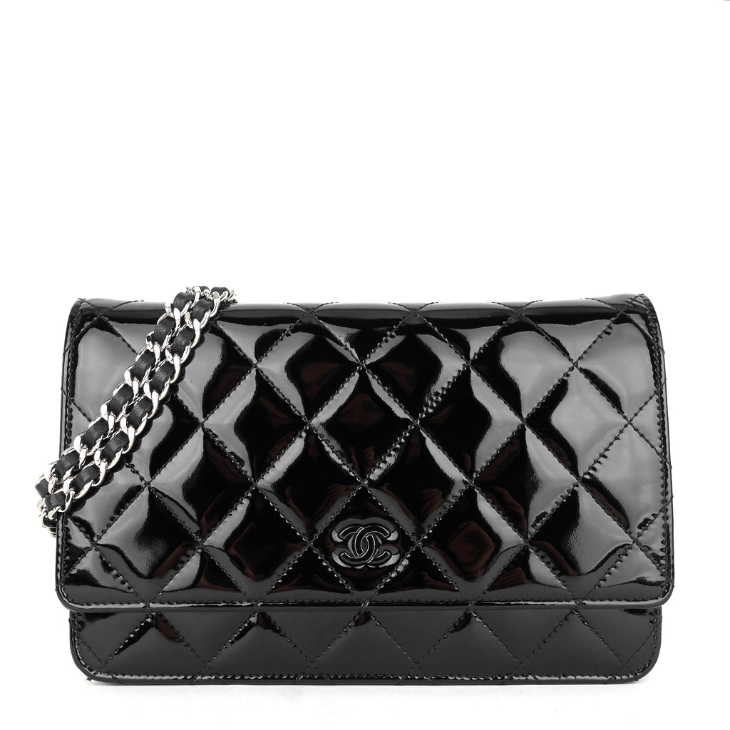 Chanel Patent Leather Wallet on Chain Bag