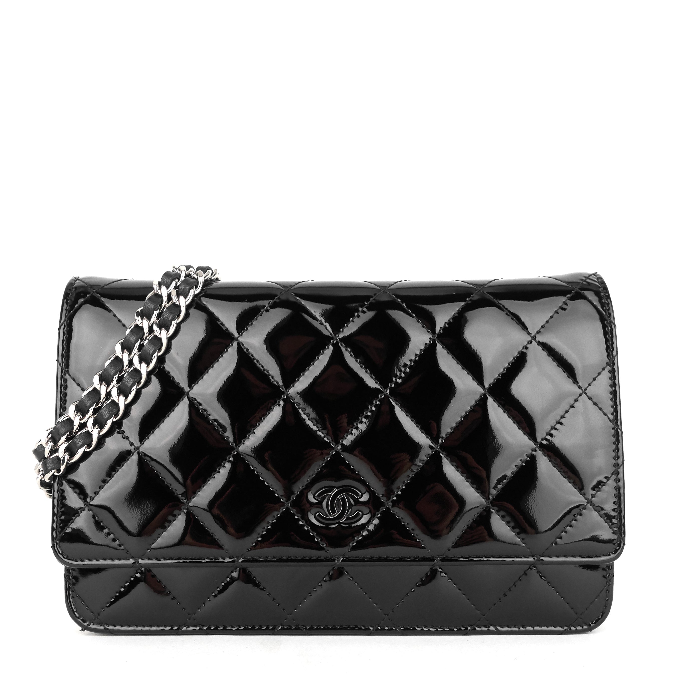 Chanel Patent Leather Wallet on Chain Bag