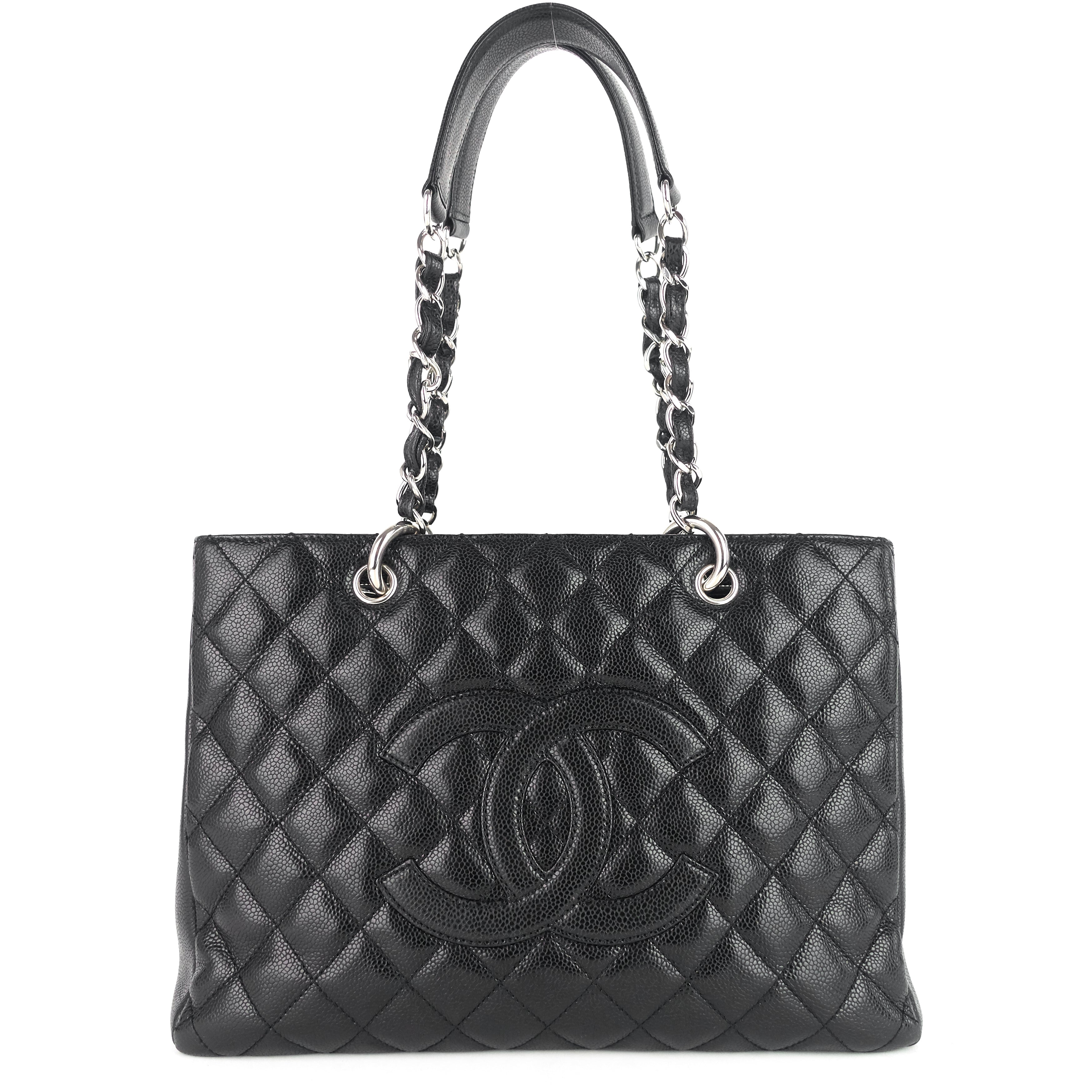 Chanel Grand Shopping Tote GST Caviar Leather Bag
