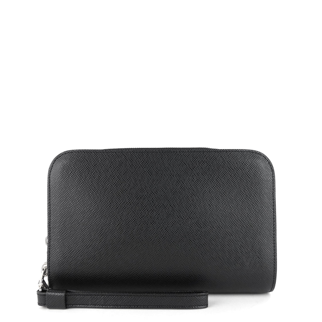 Louis Vuitto Bakail Taiga Leather Clutch Bag