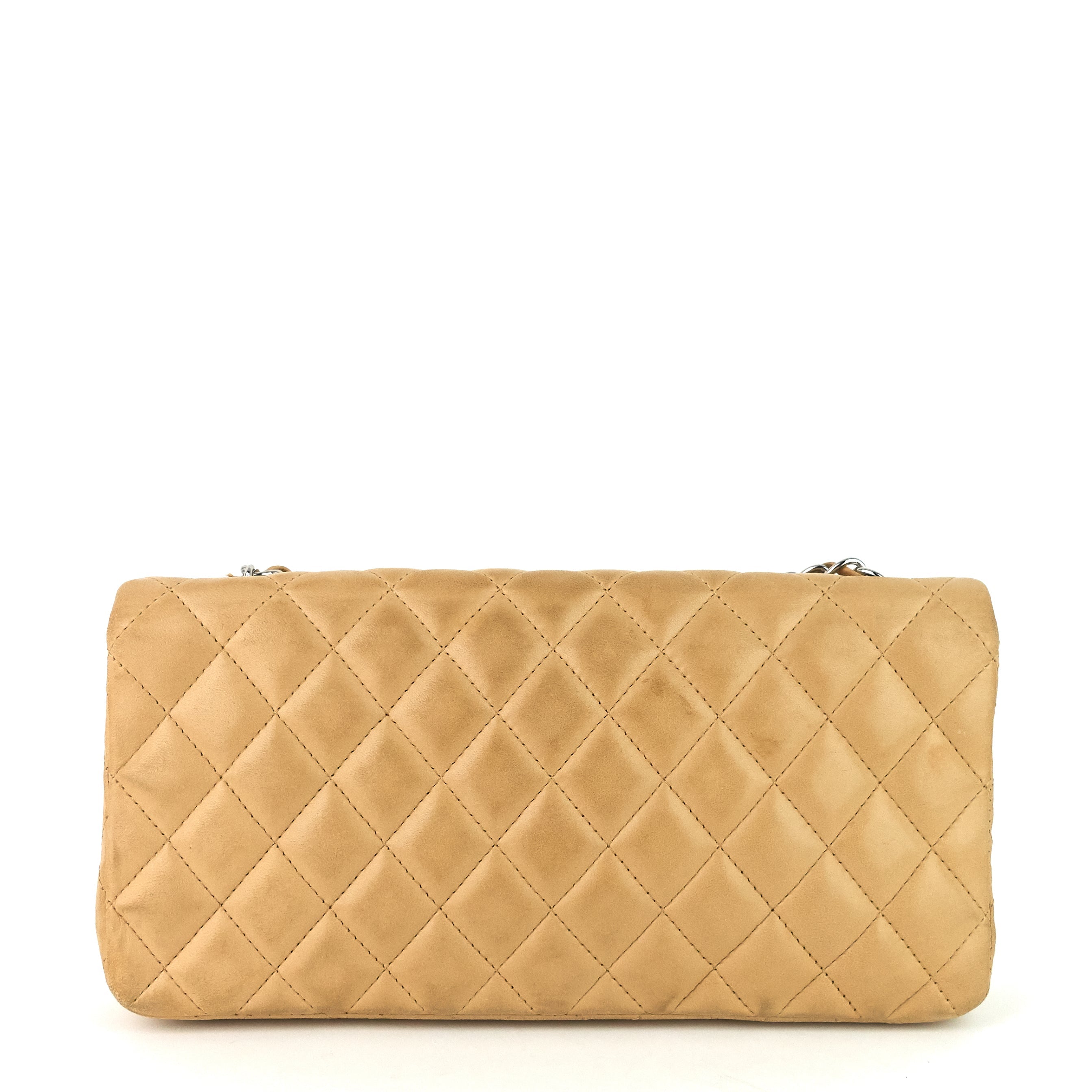 Chanel East West Quilted Lambskin Flap Bag
