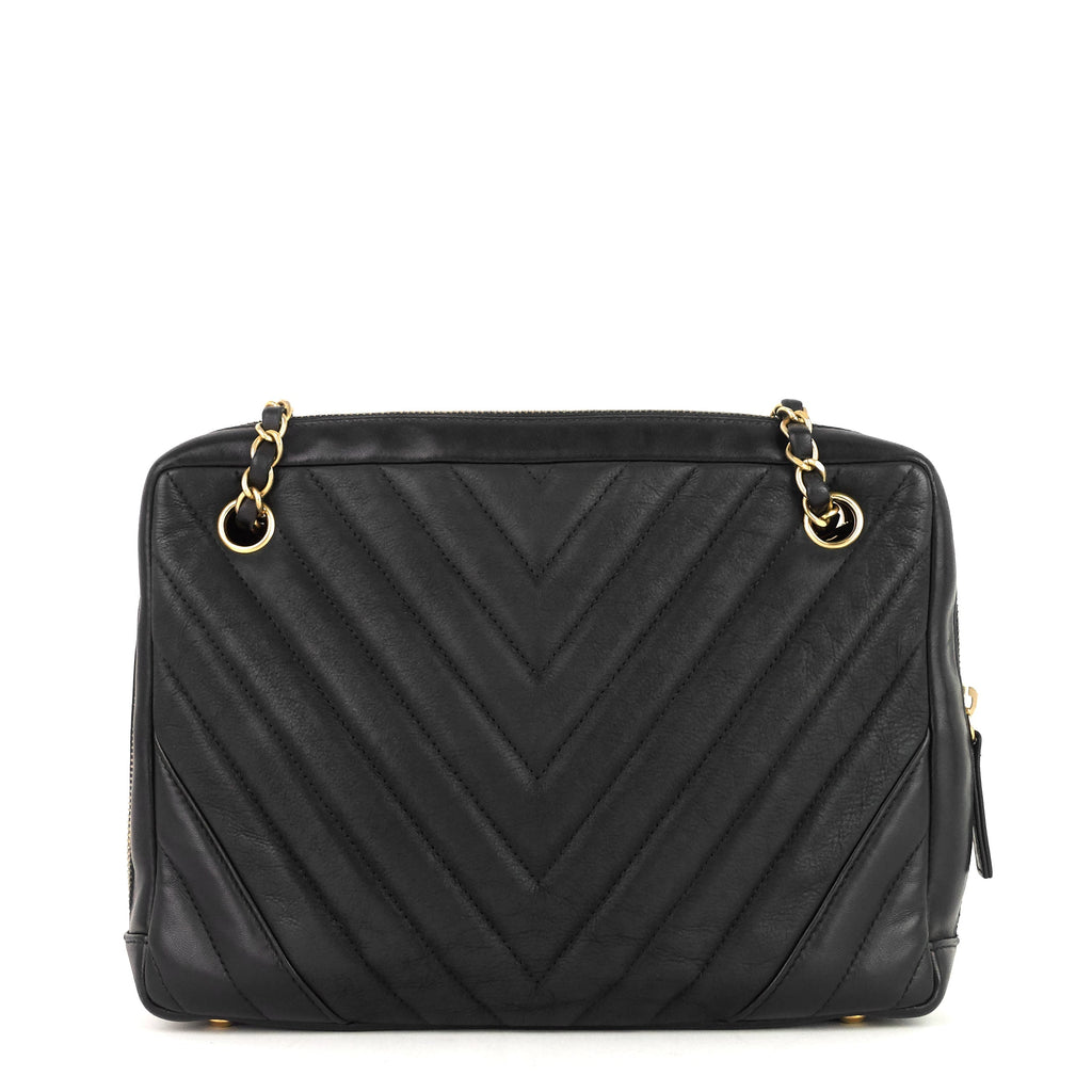 Chanel Chevron Quilted Lambskin Camera Bag