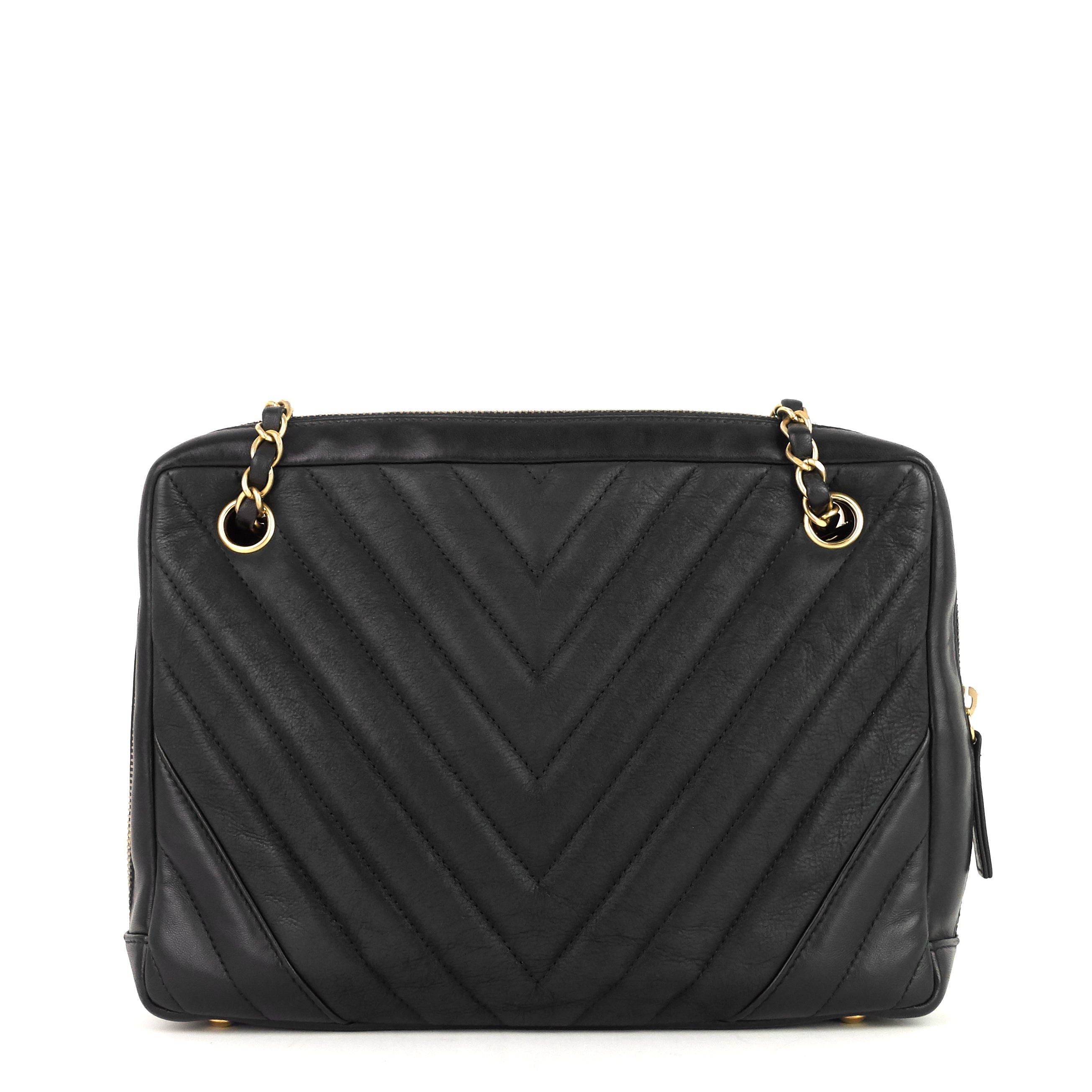 Chanel Chevron Quilted Lambskin Camera Bag