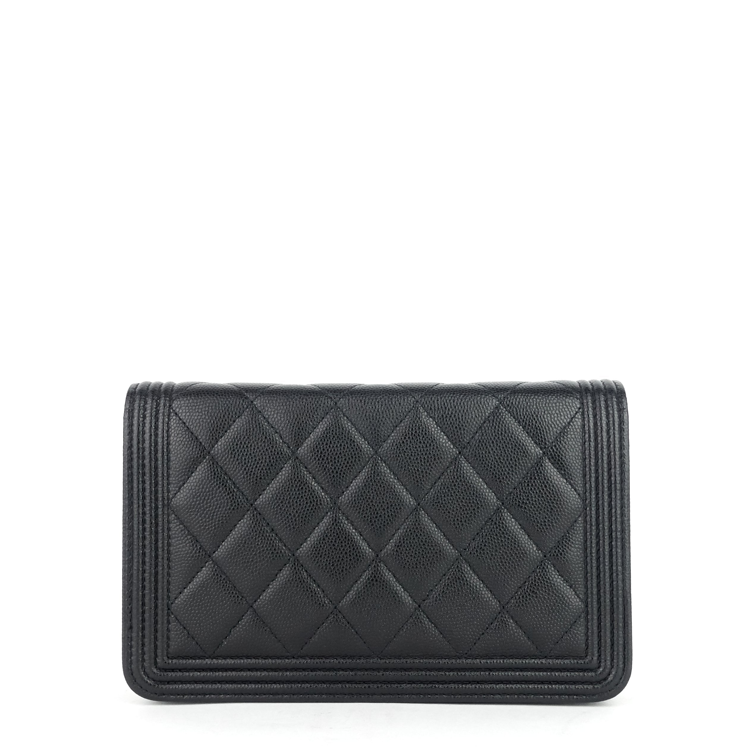 Chanel Boy Caviar Leather Wallet on Chain Bag