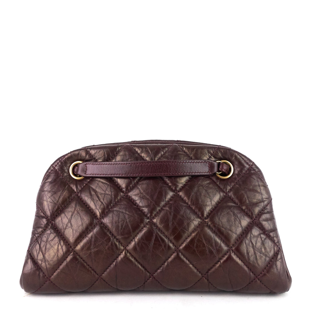 Chanel Just Mademoiselle Aged Calfskin Bowling Bag