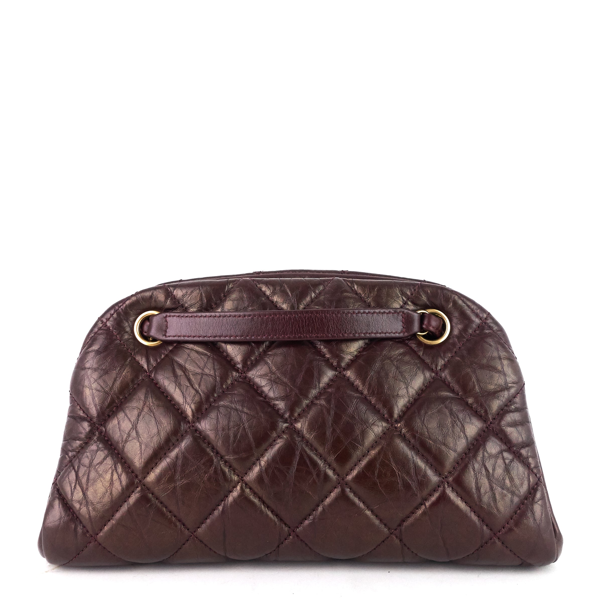 Chanel Just Mademoiselle Aged Calfskin Bowling Bag
