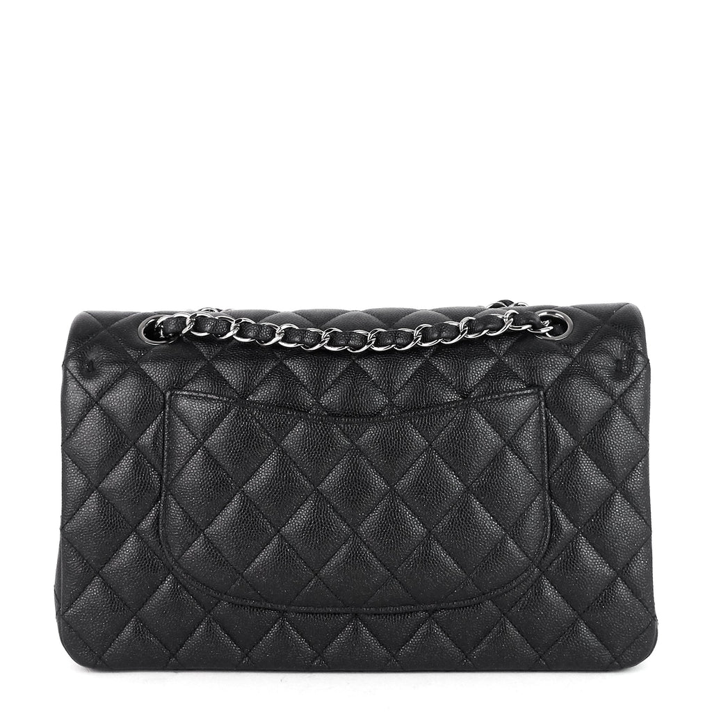 Chanel Double Flap Quilted Caviar Leather Bag