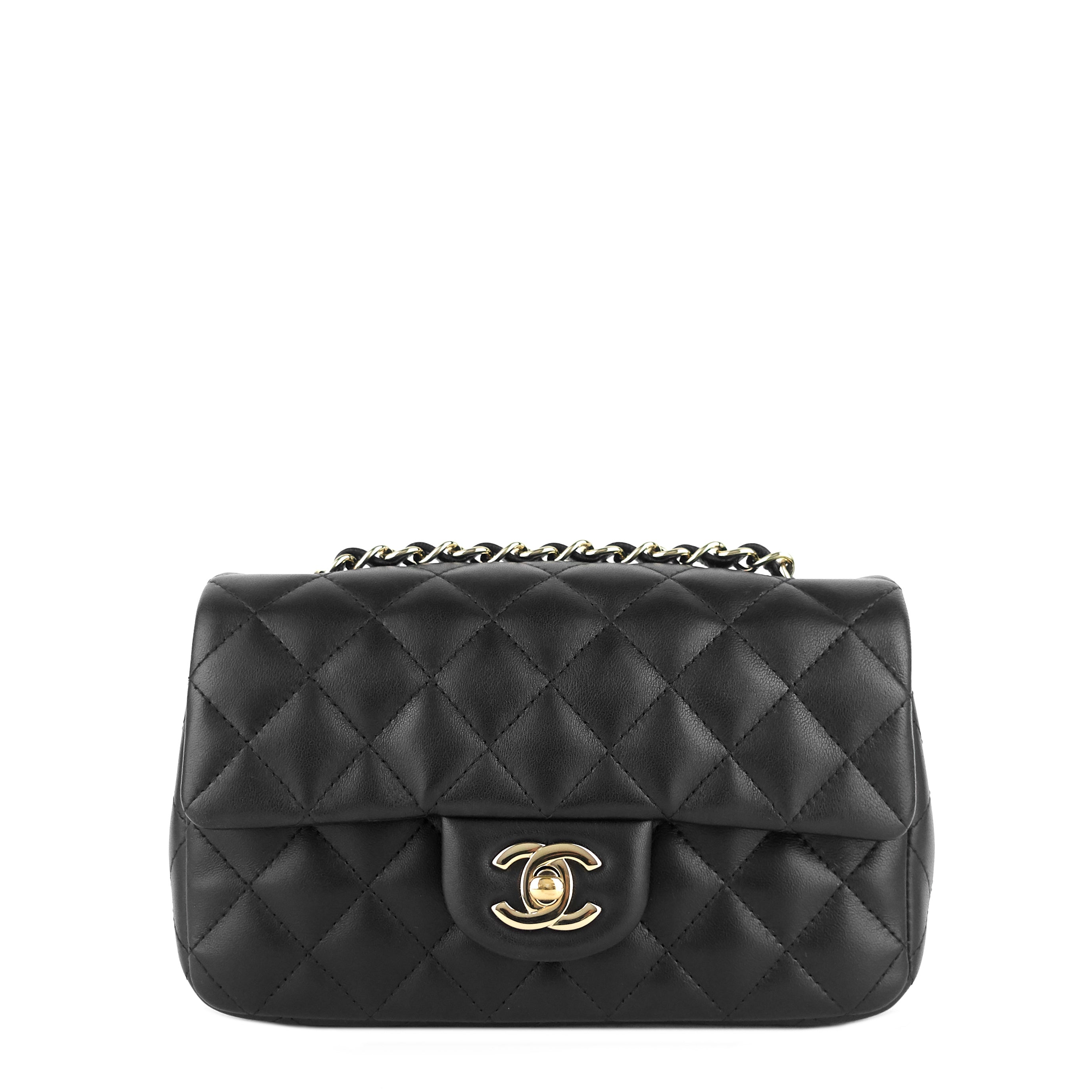 Chanel Classic Mini Lambskin Leather Single Flap Bag