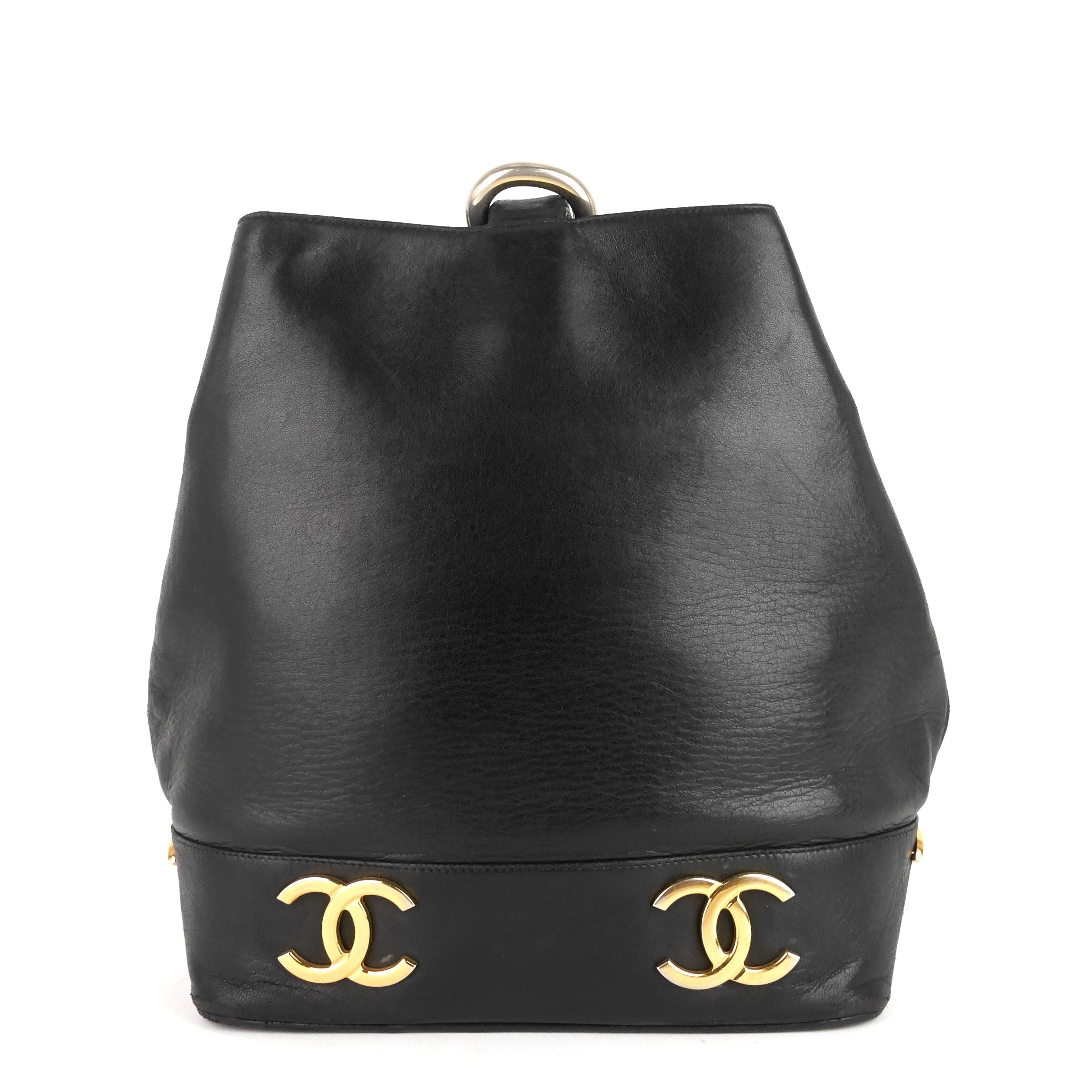 Chanel Lambskin CC Bucket Bag