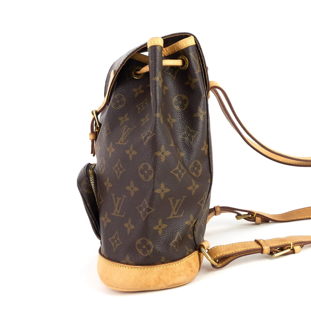 Louis Vuitto Montsouris MM Monogram Canvas Backpack Bag