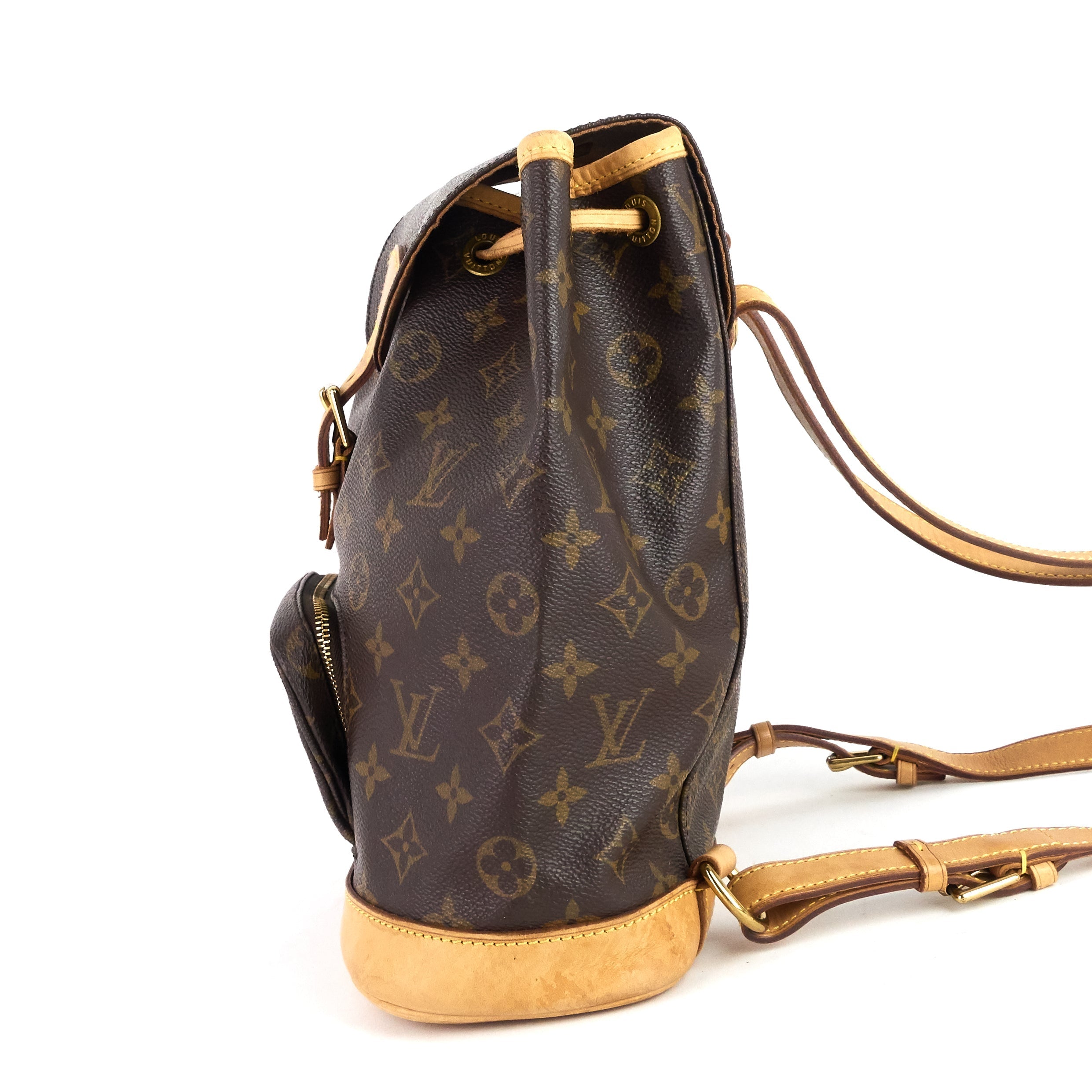 Louis Vuitto Montsouris MM Monogram Canvas Backpack Bag