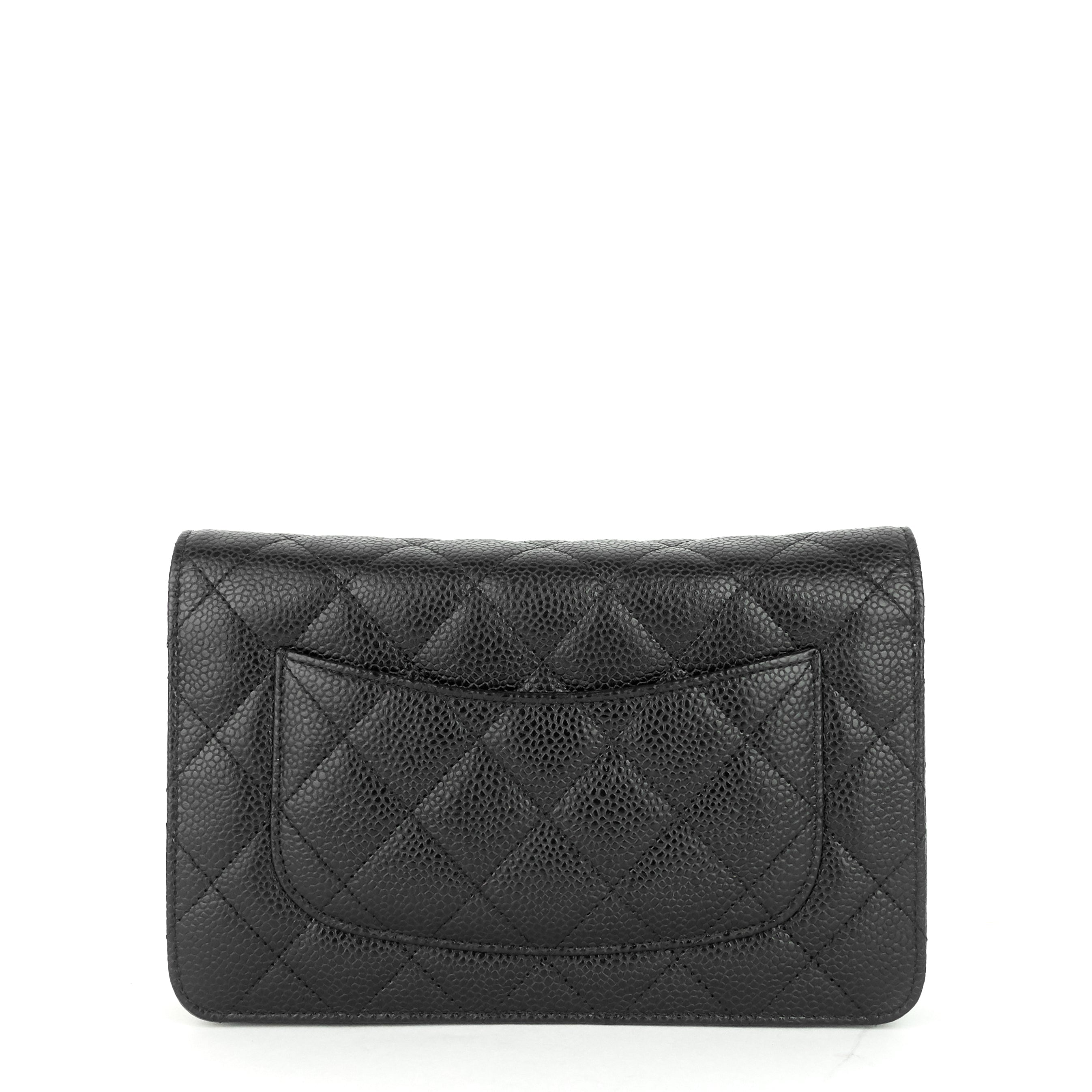 Chanel Wallet on Chain Caviar Leather Bag
