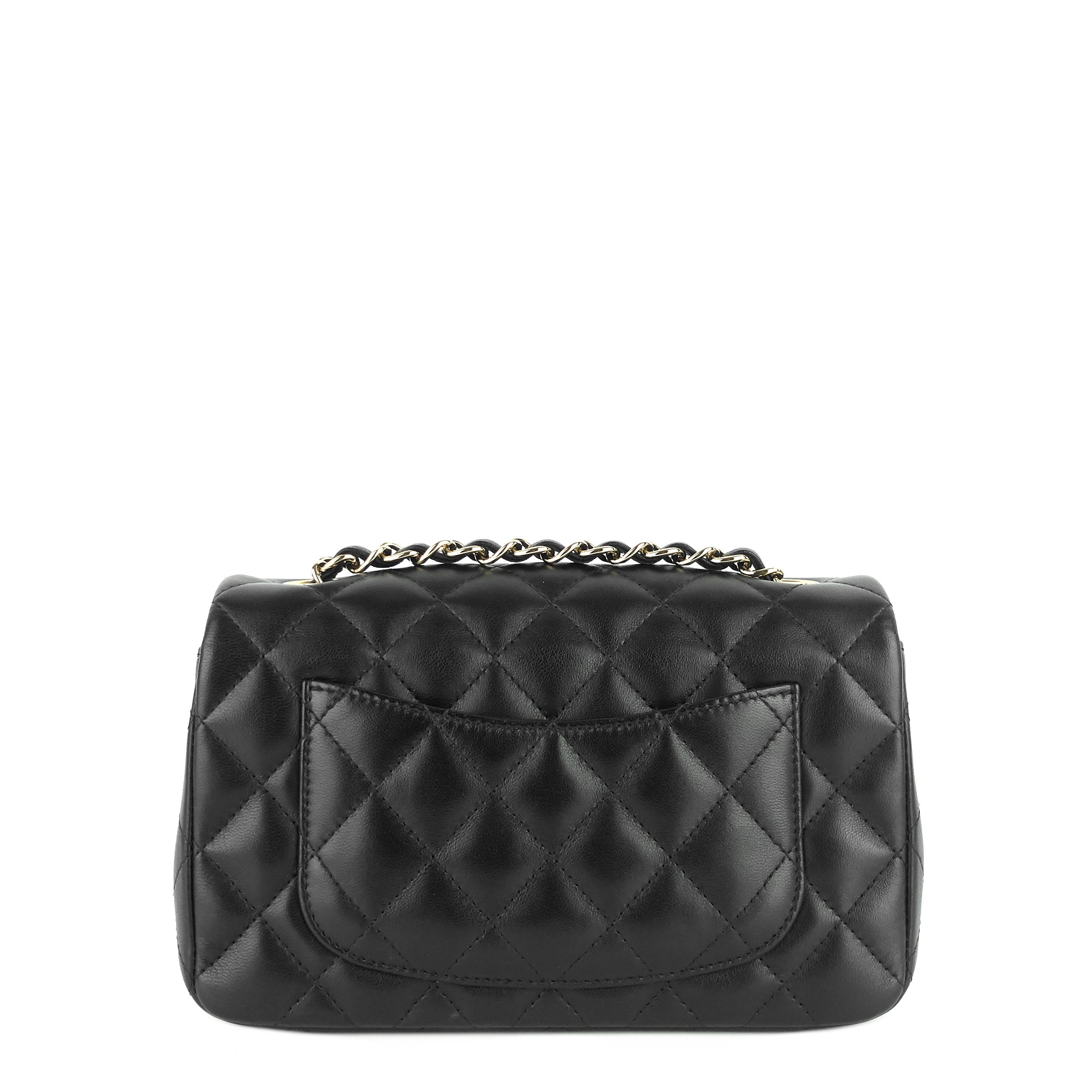 Chanel Classic Mini Lambskin Leather Single Flap Bag