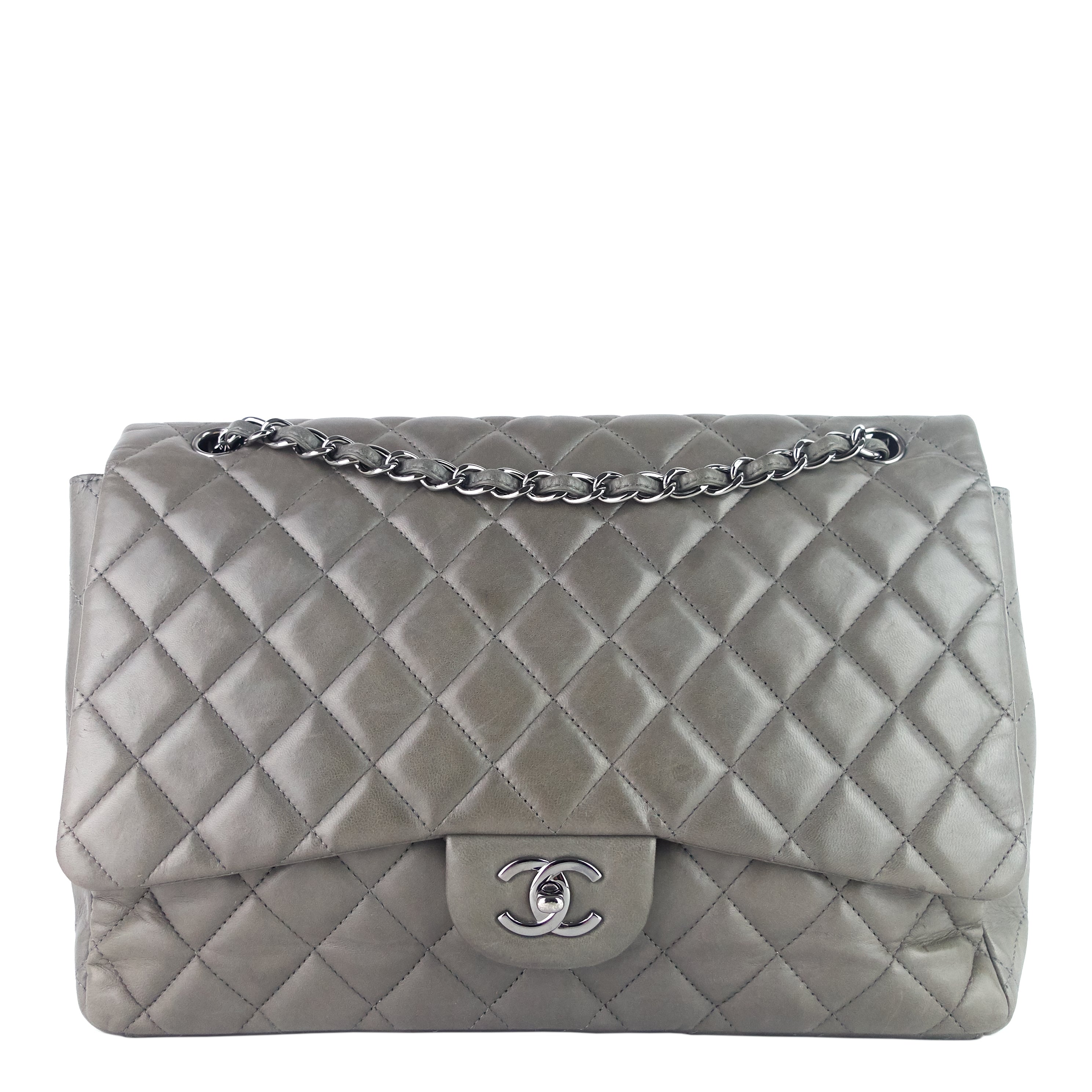 Chanel Maxi Flap Lambskin Leather Bag