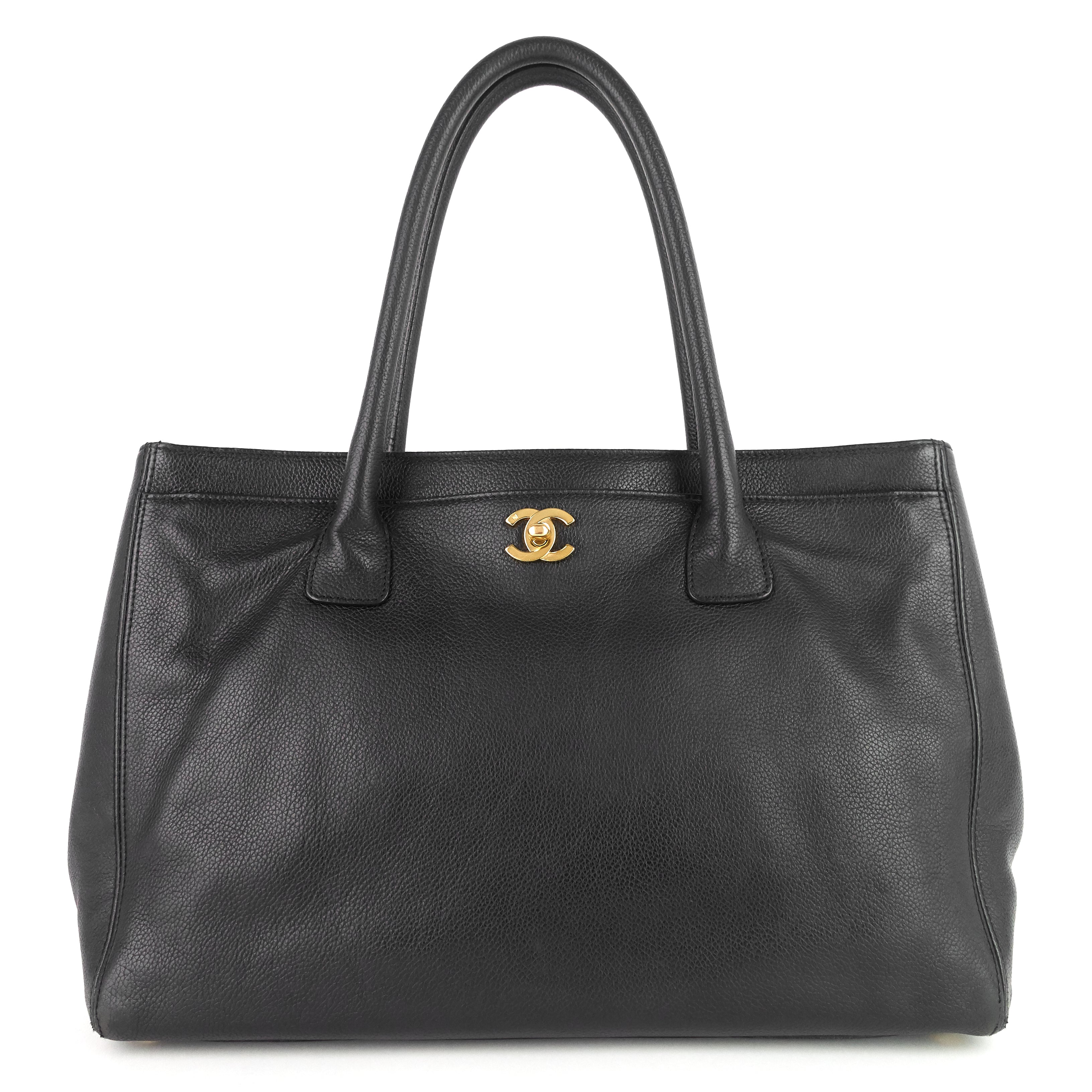 Chanel Executive Cerf XL Caviar Leather Tote Bag
