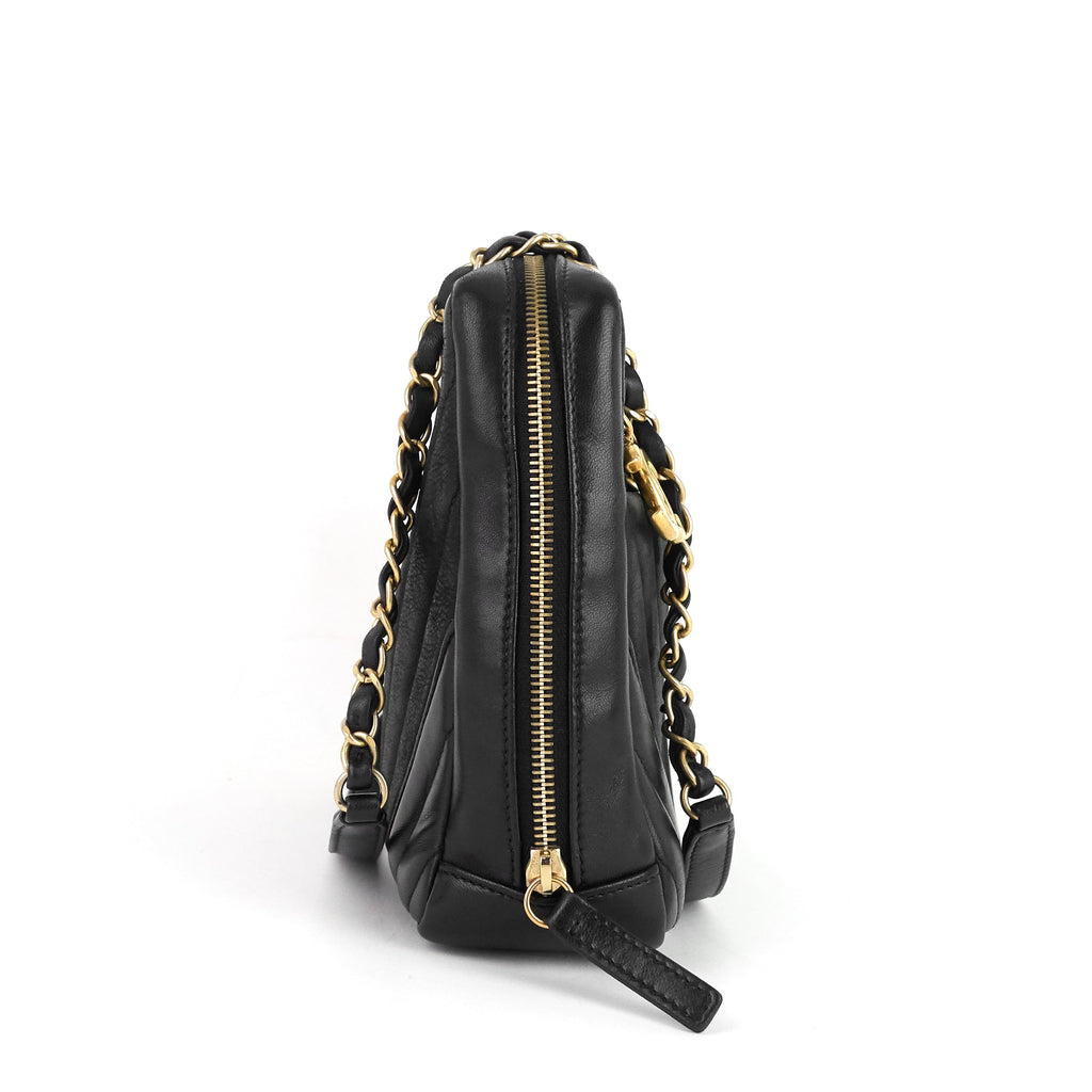 Chanel Chevron Quilted Lambskin Camera Bag