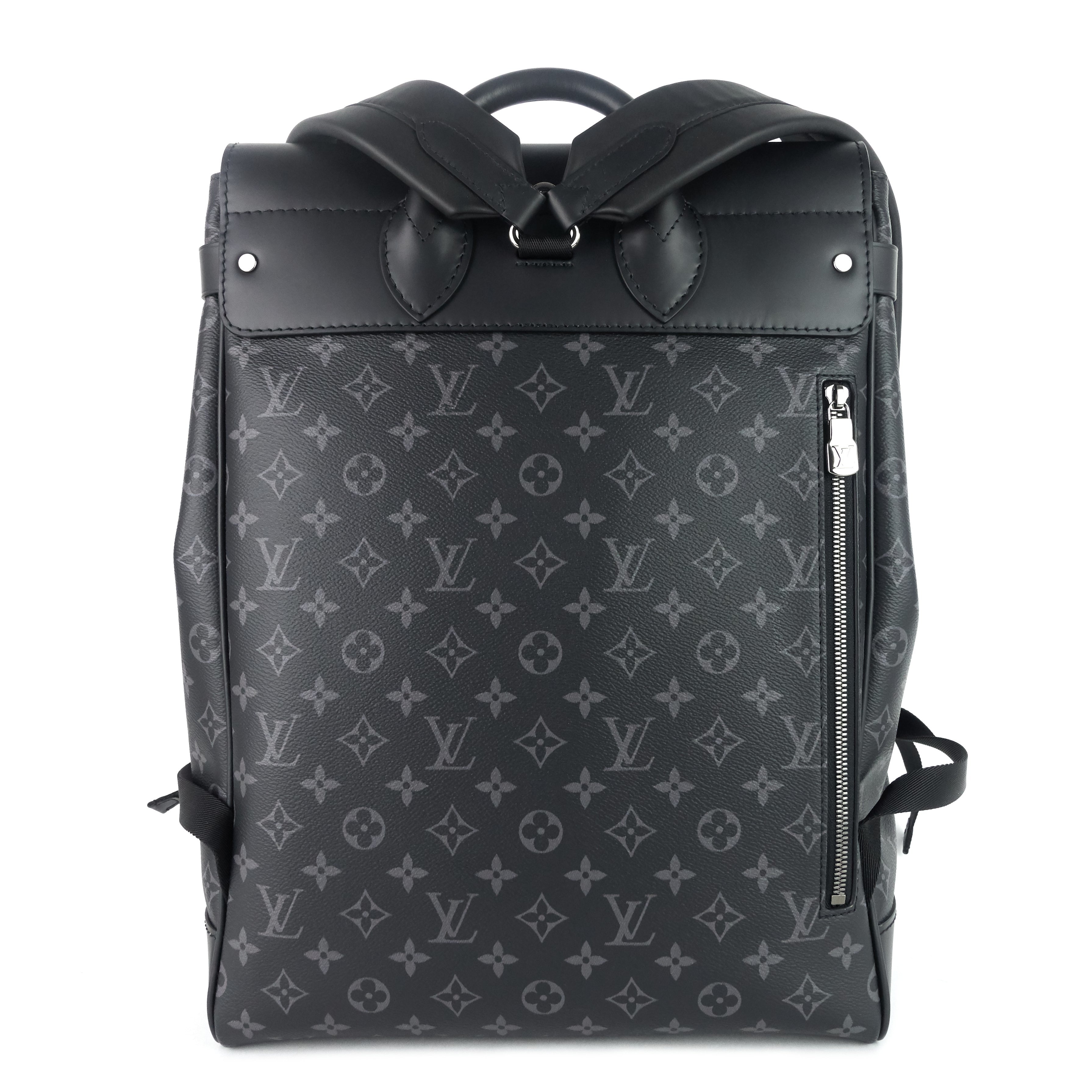 Louis Vuitto Steamer Monogram Eclipse Canvas Backpack