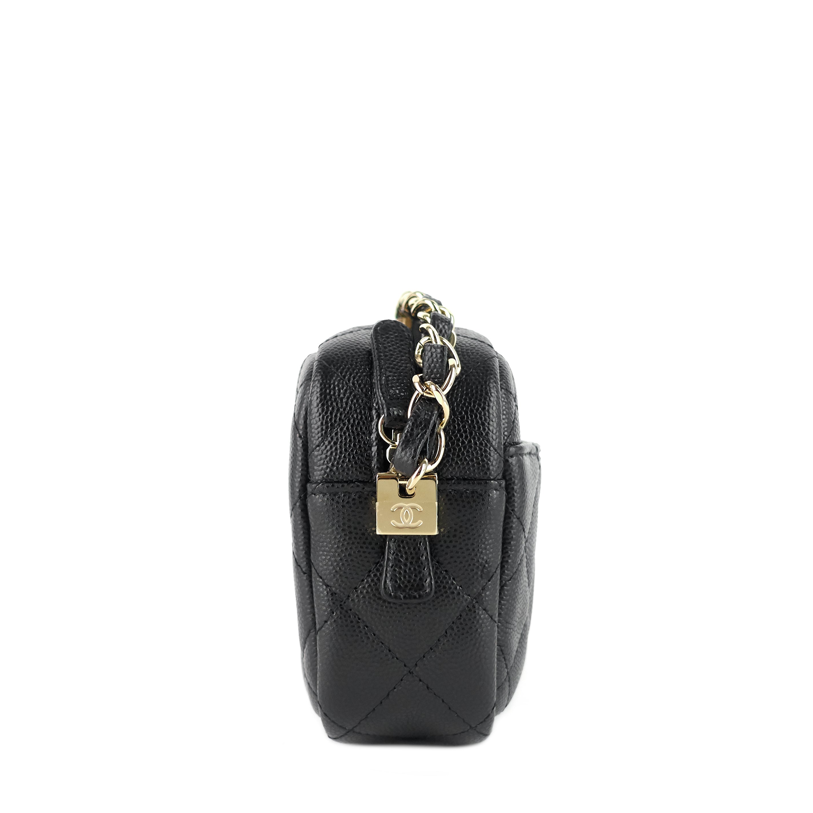 Chanel Camera Case Mini Caviar Leather Bag