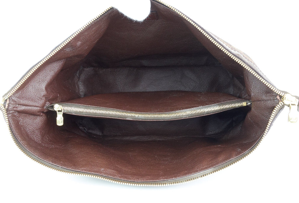 Louis Vuitto Trousse Vaslav Damier Ebene Canvas Clutch Bag