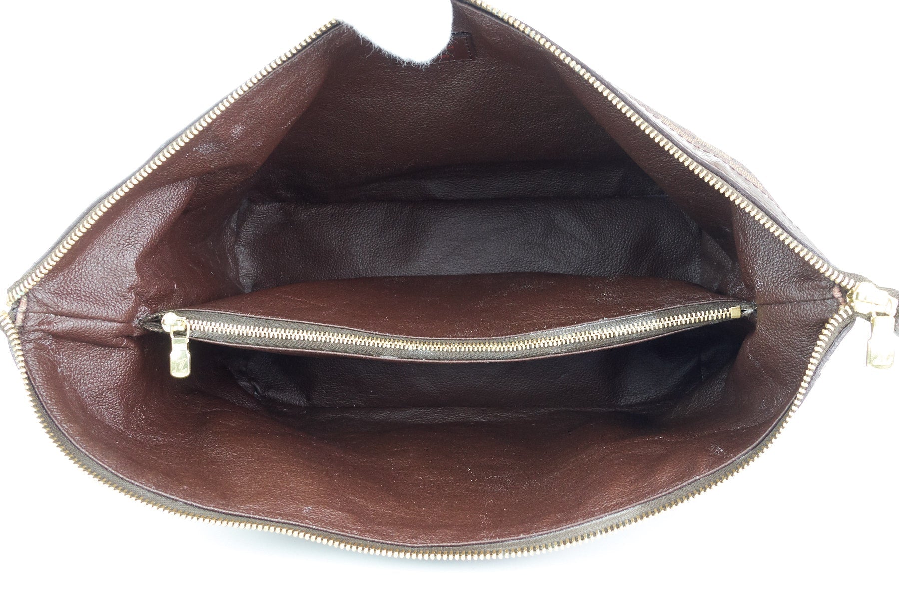 Louis Vuitto Trousse Vaslav Damier Ebene Canvas Clutch Bag