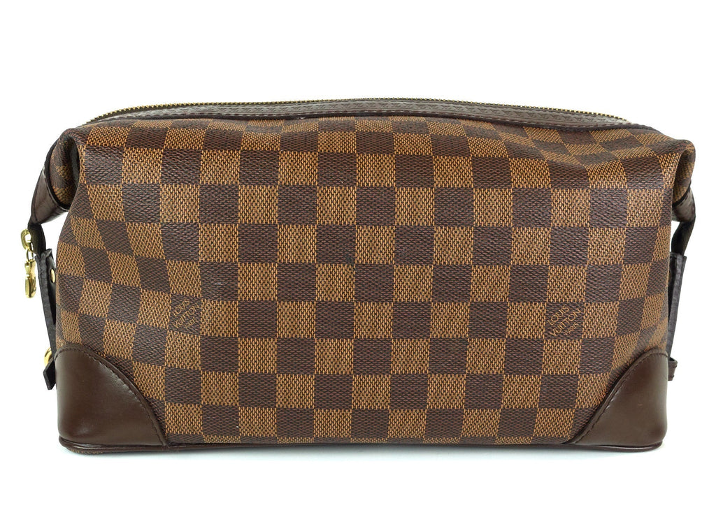 Louis Vuitto Trousse Vaslav Damier Ebene Canvas Clutch Bag