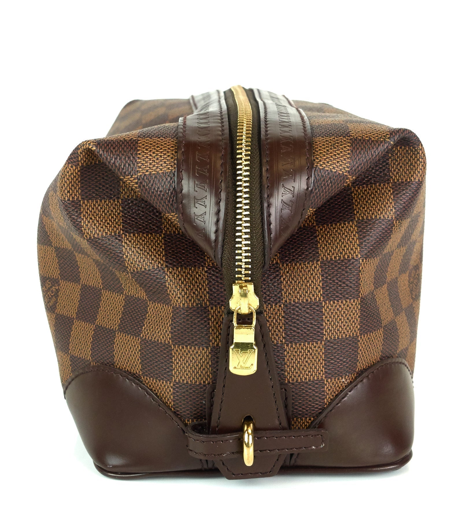 Louis Vuitto Trousse Vaslav Damier Ebene Canvas Clutch Bag