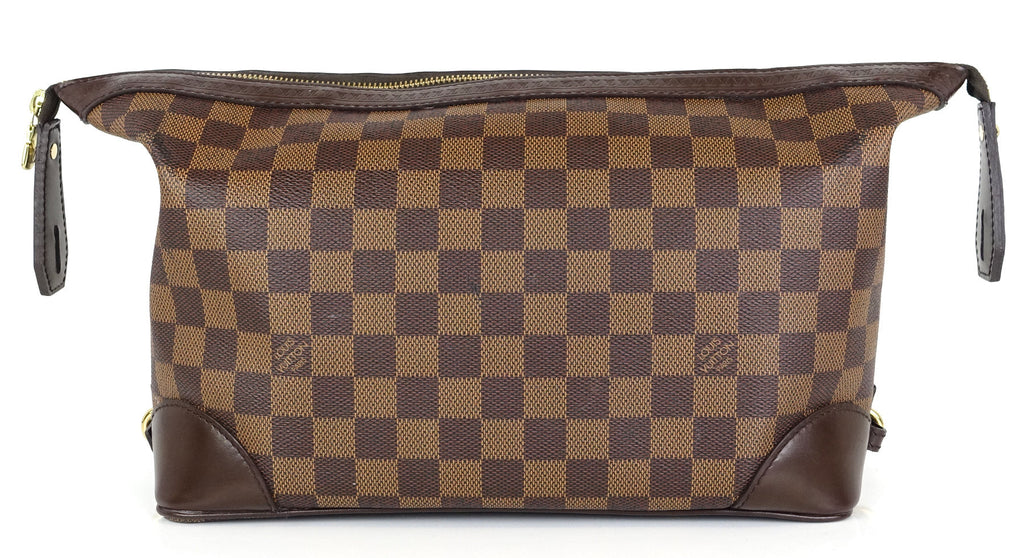 Louis Vuitto Trousse Vaslav Damier Ebene Canvas Clutch Bag
