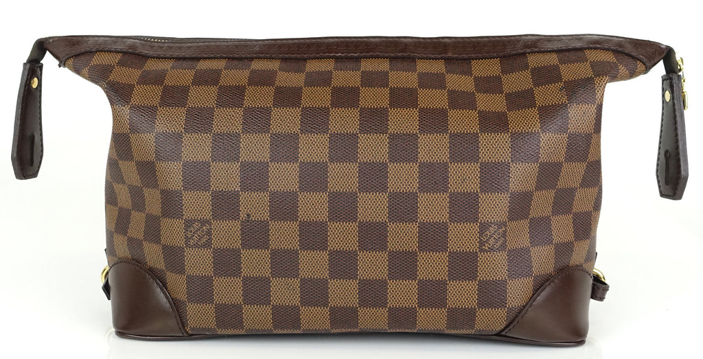 Louis Vuitto Trousse Vaslav Damier Ebene Canvas Clutch Bag