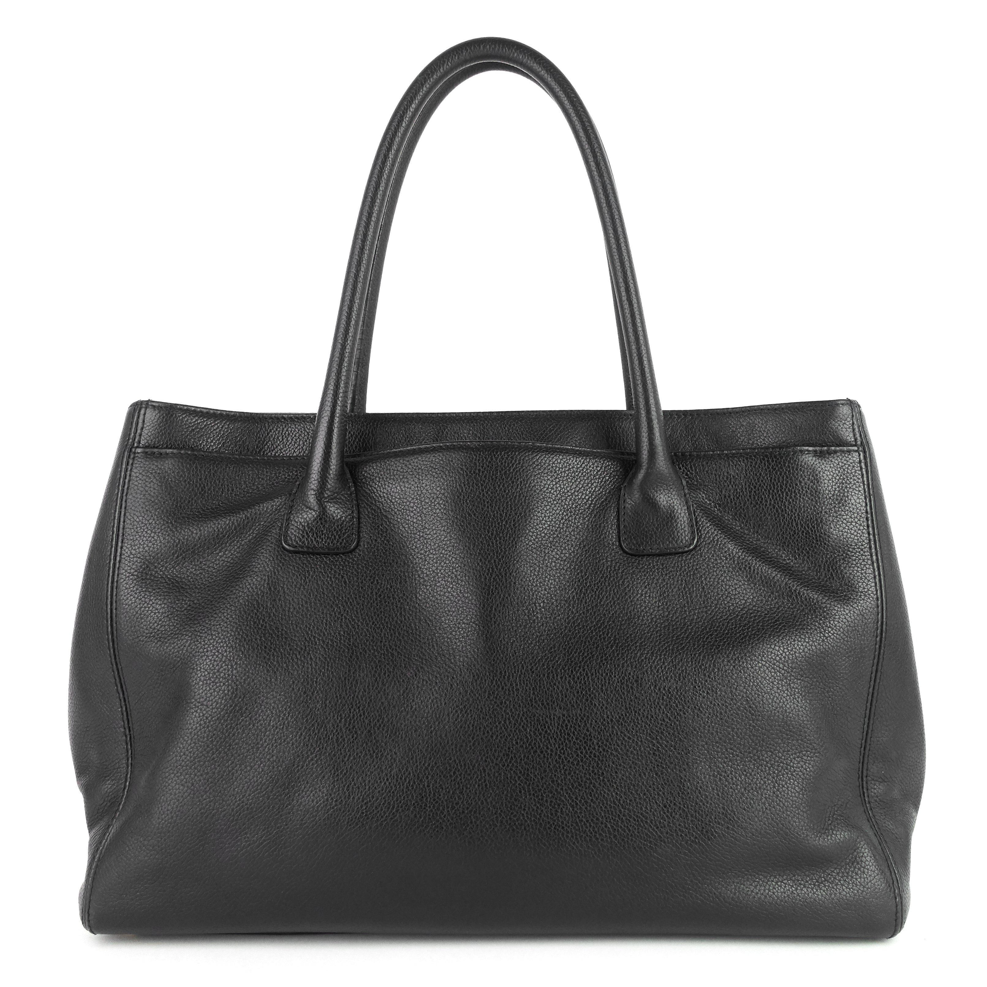 Chanel Executive Cerf XL Caviar Leather Tote Bag