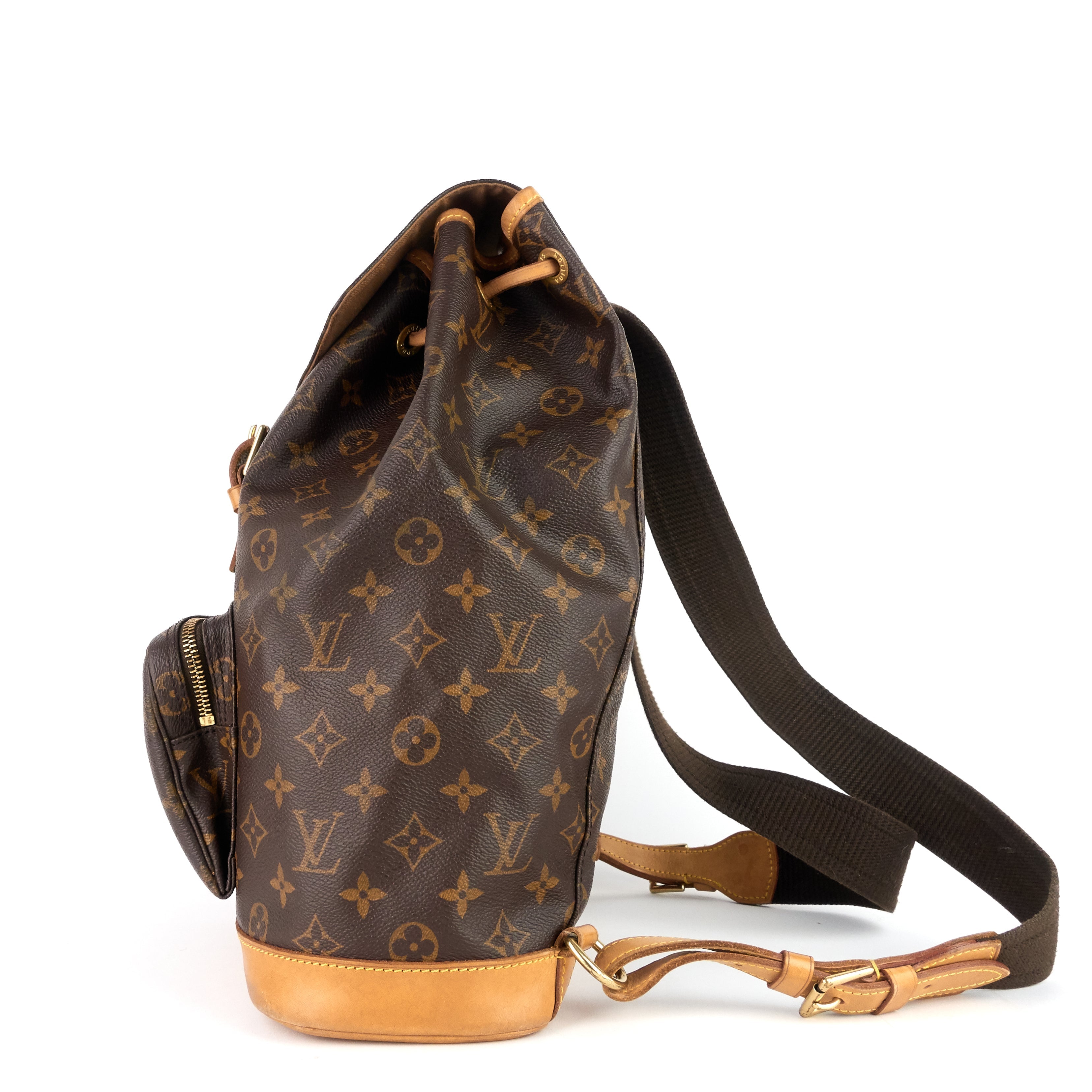 Louis Vuitto Montsouris GM Monogram Canvas Backpack Bag