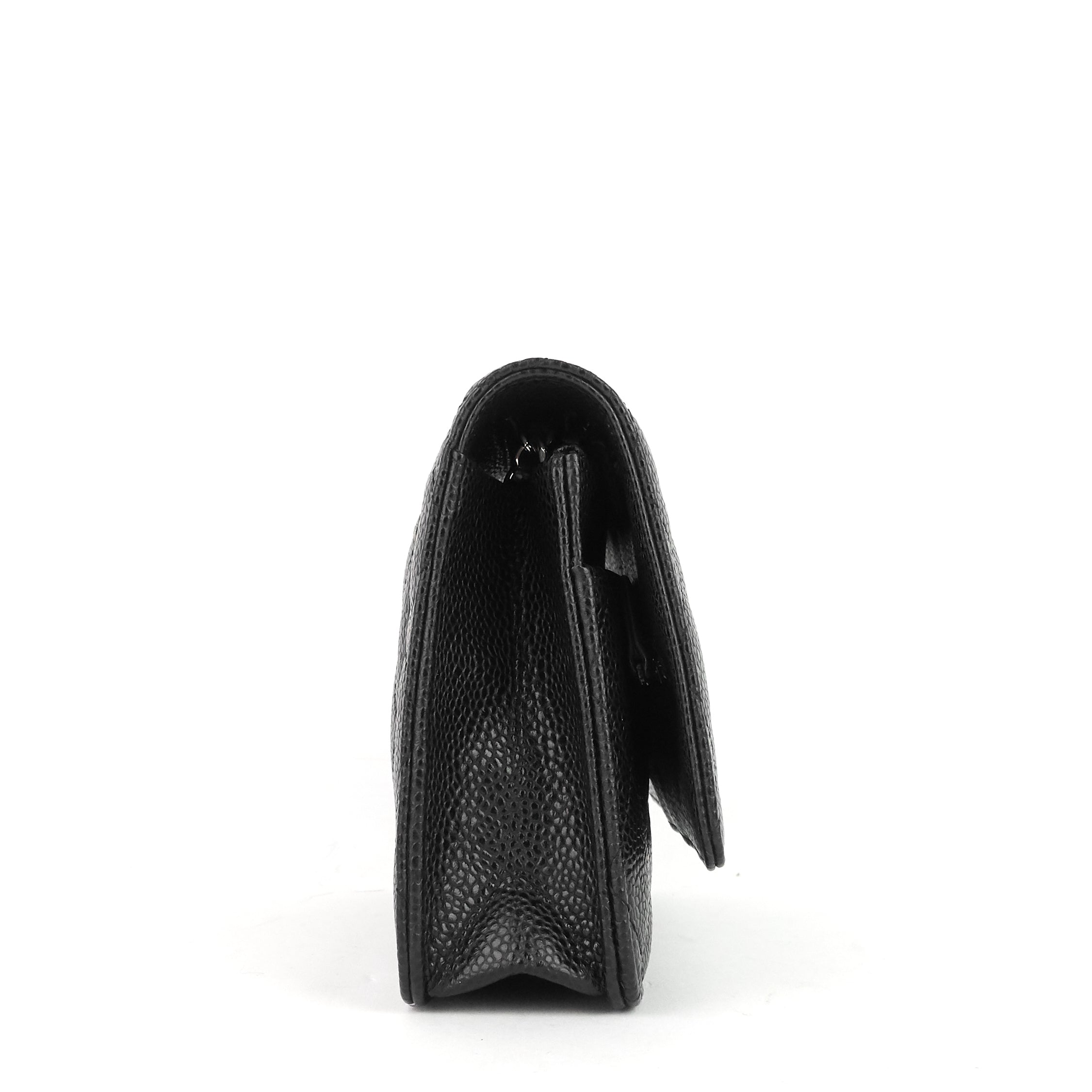 Chanel WOC Pebbled Caviar Leather Wallet on Chain Bag