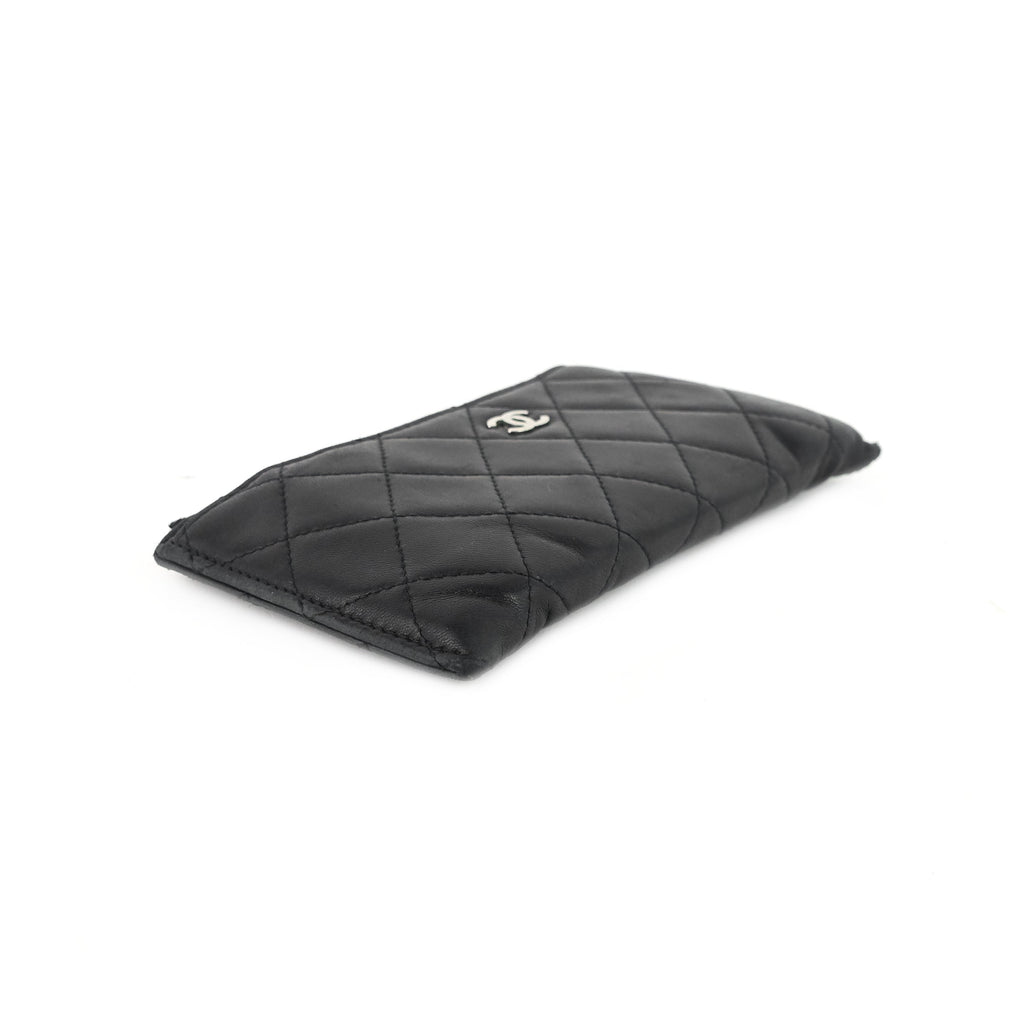 Chanel Classic Zip Lambskin Leather Pouch