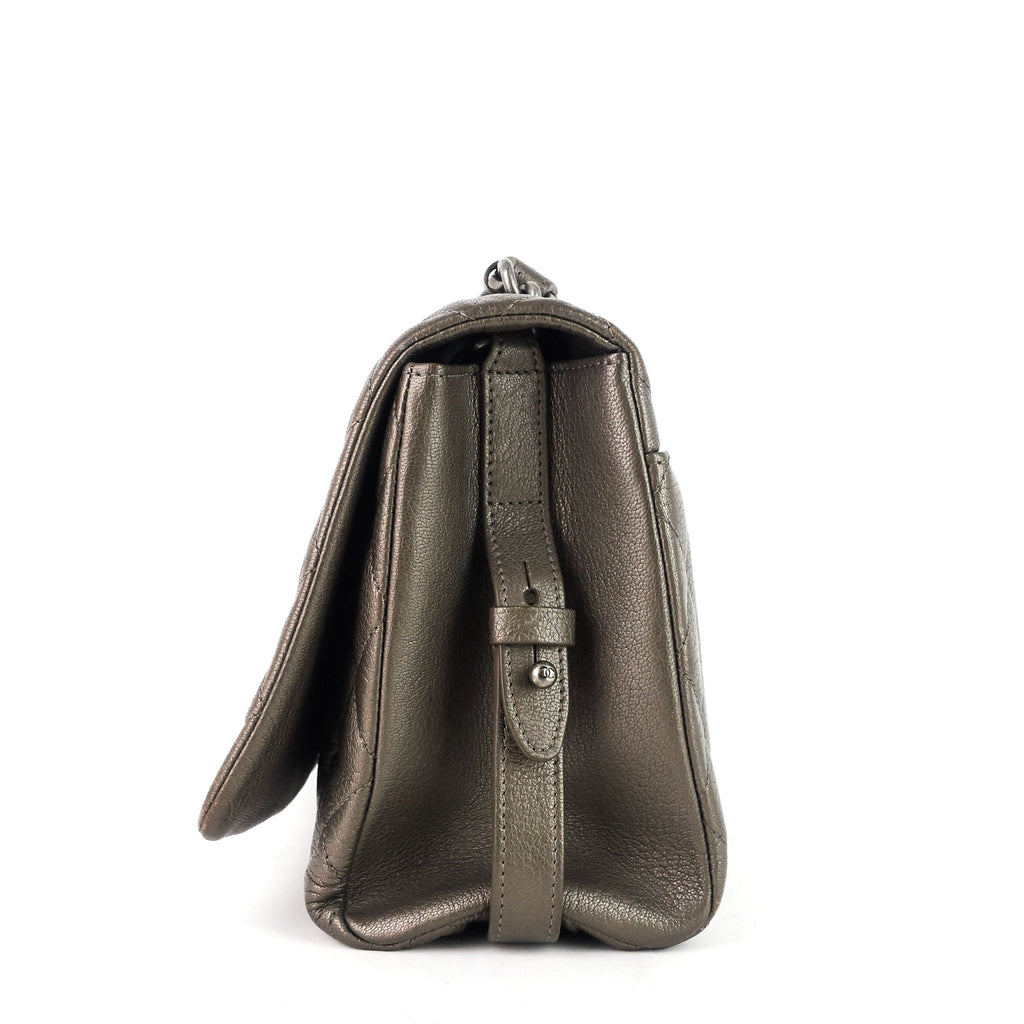 Chanel City Rock Large Goatskin Flap Bag