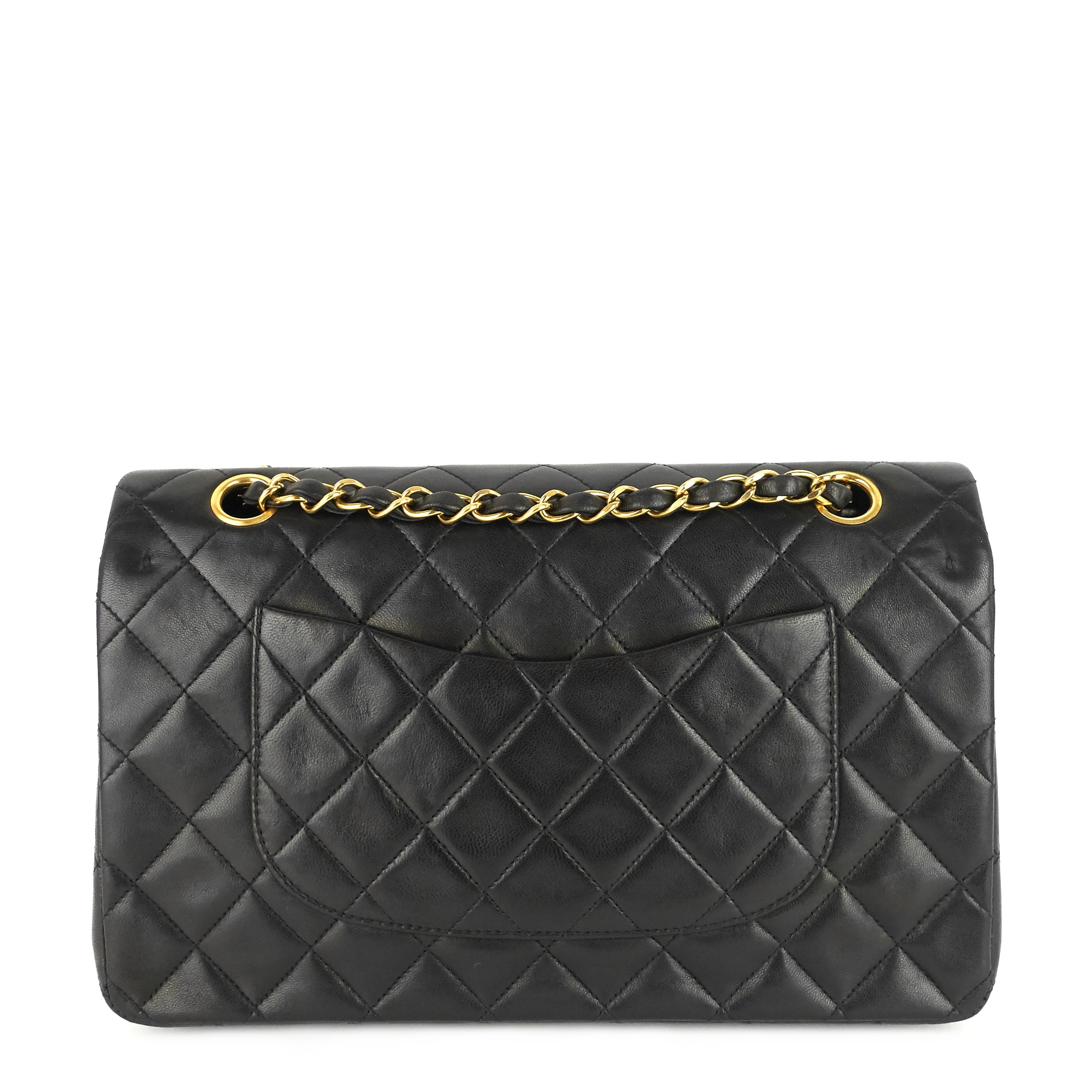 Chanel Double Flap Quilted Lambskin Leather Bag
