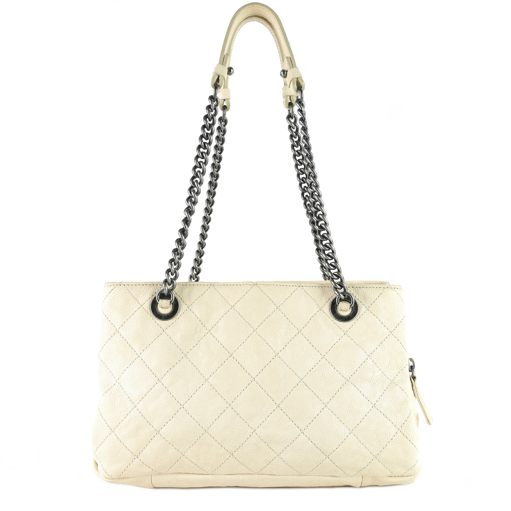 Chanel Chic Small Matelassé Caviar Leather Tote Bag