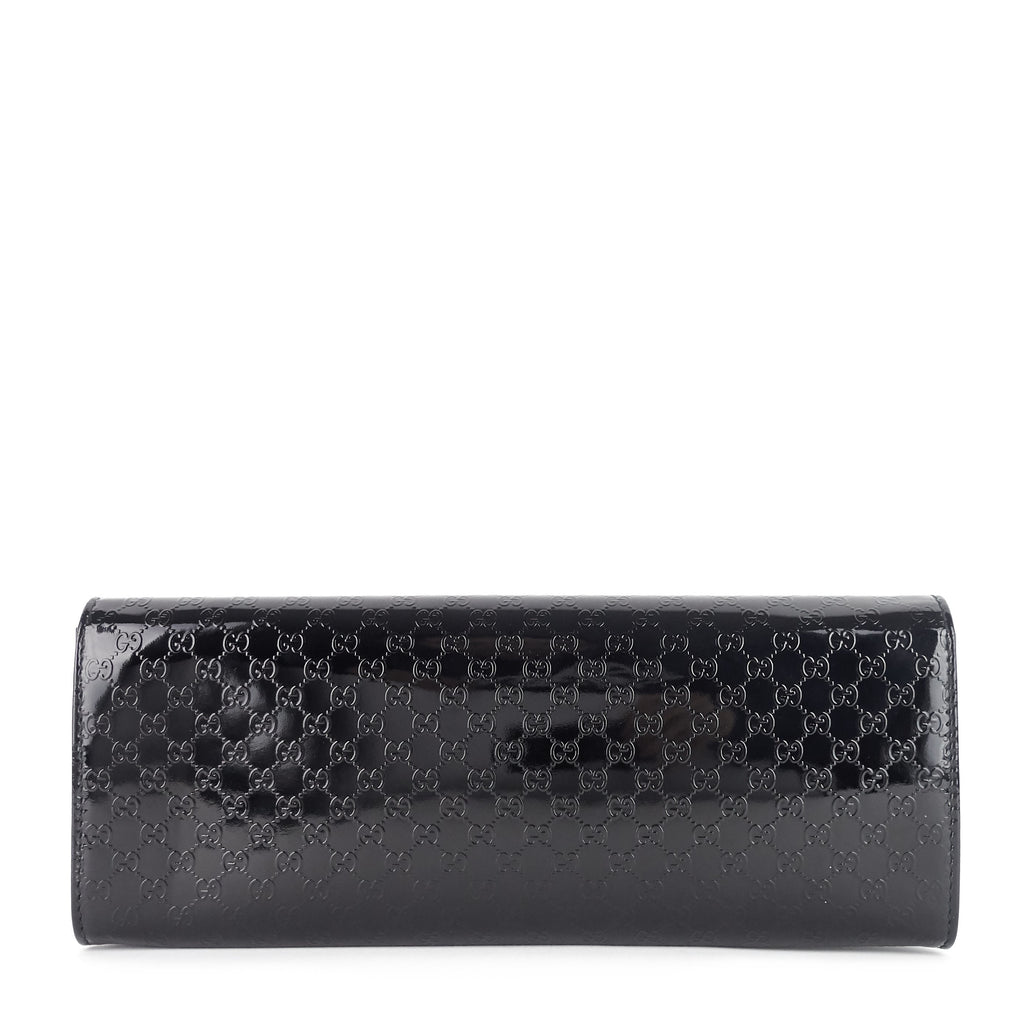 Gucci Micro-Guccissima Patent Leather Broadway Clutch Bag