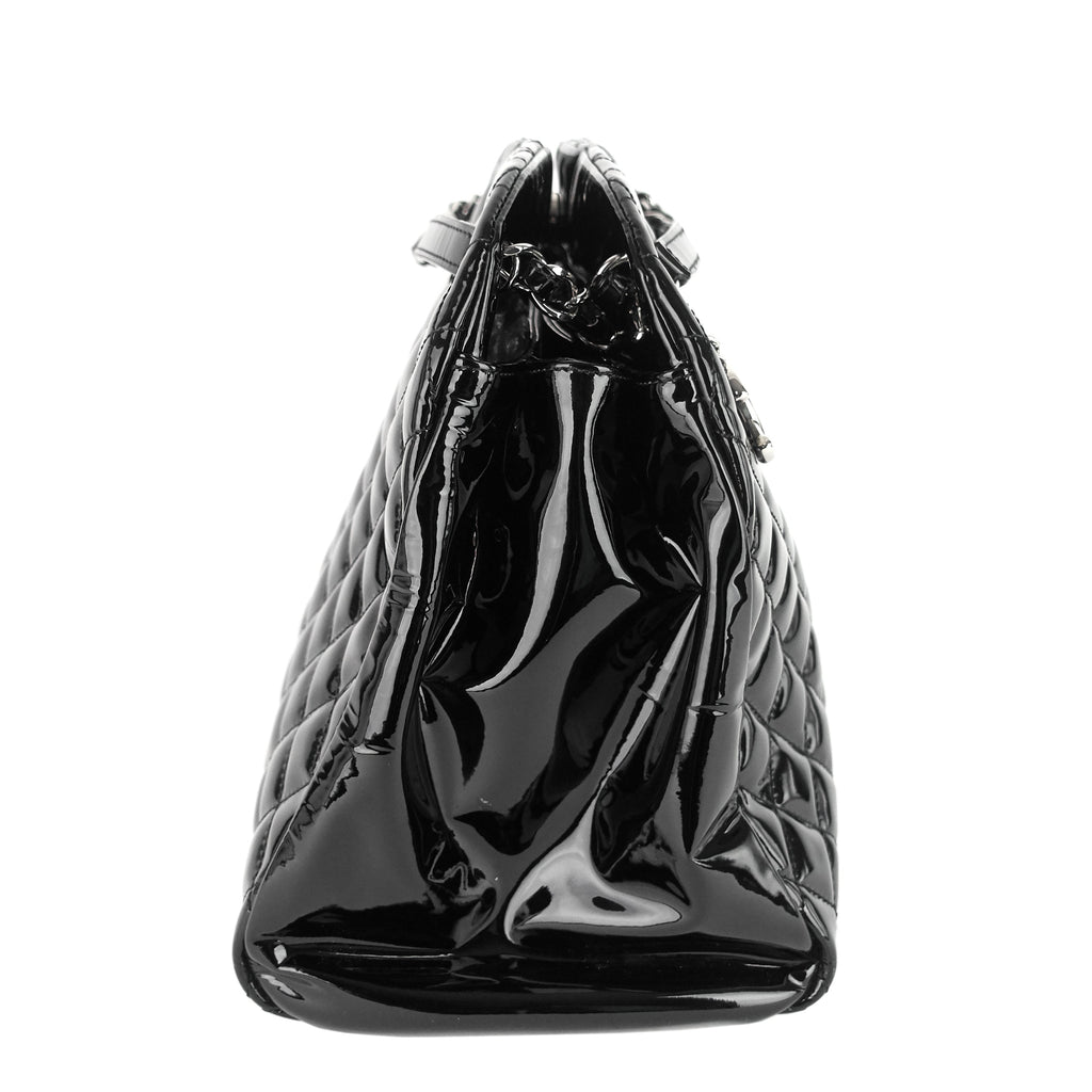 Chanel Just Mademoiselle Large Patent Leather Bag