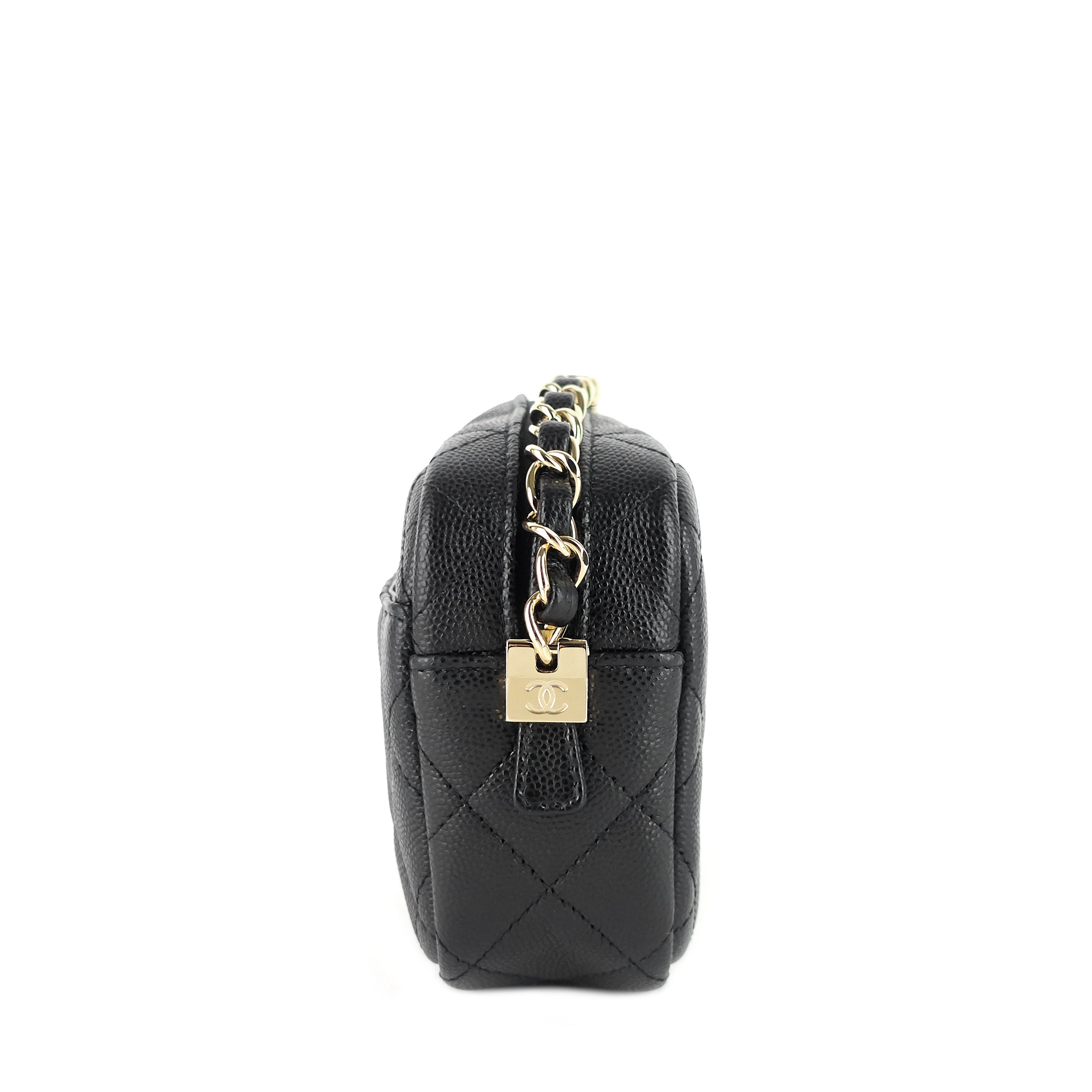 Chanel Camera Case Mini Caviar Leather Bag