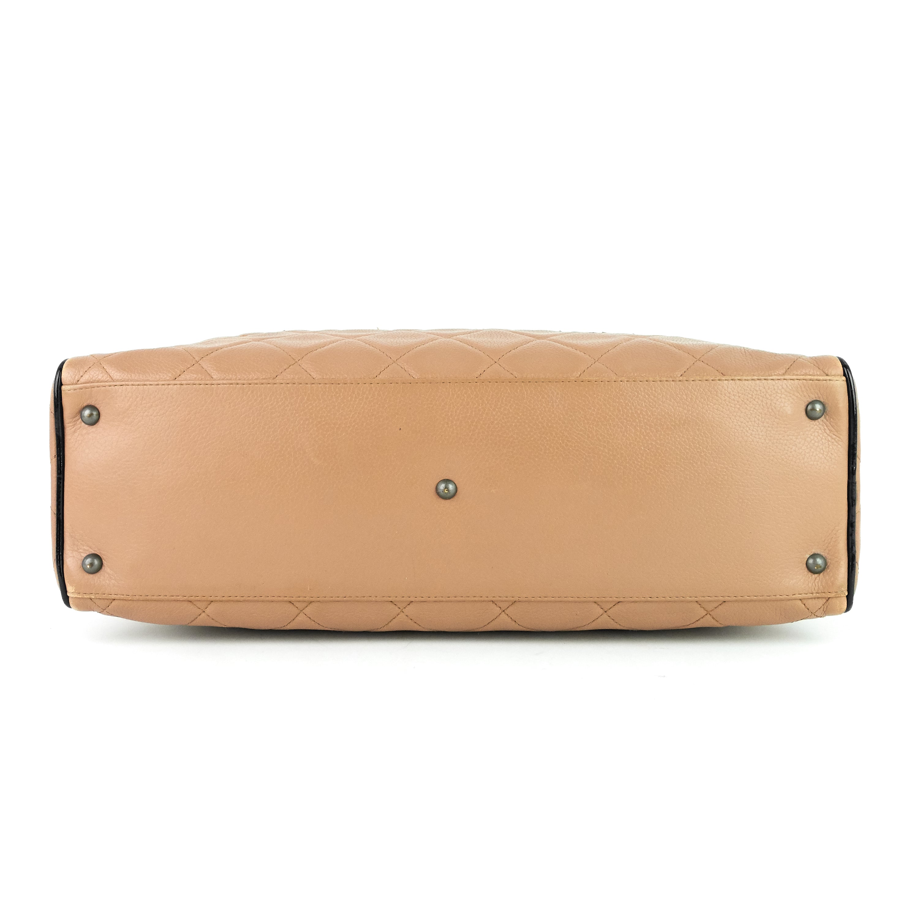 Chanel Boston Caviar Leather Travel Bag