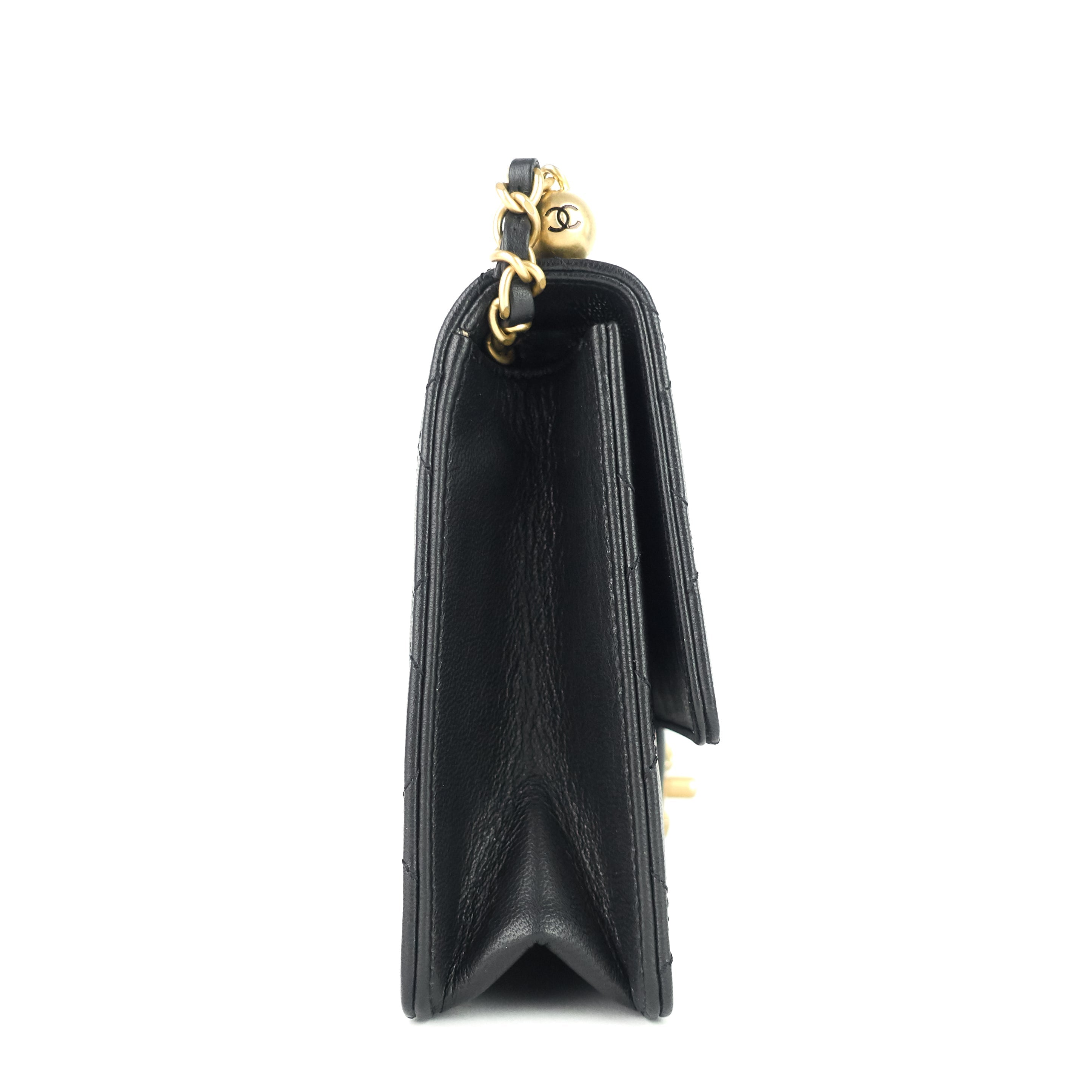 Chanel Chic Pearls Mini Lambskin Leather Bag