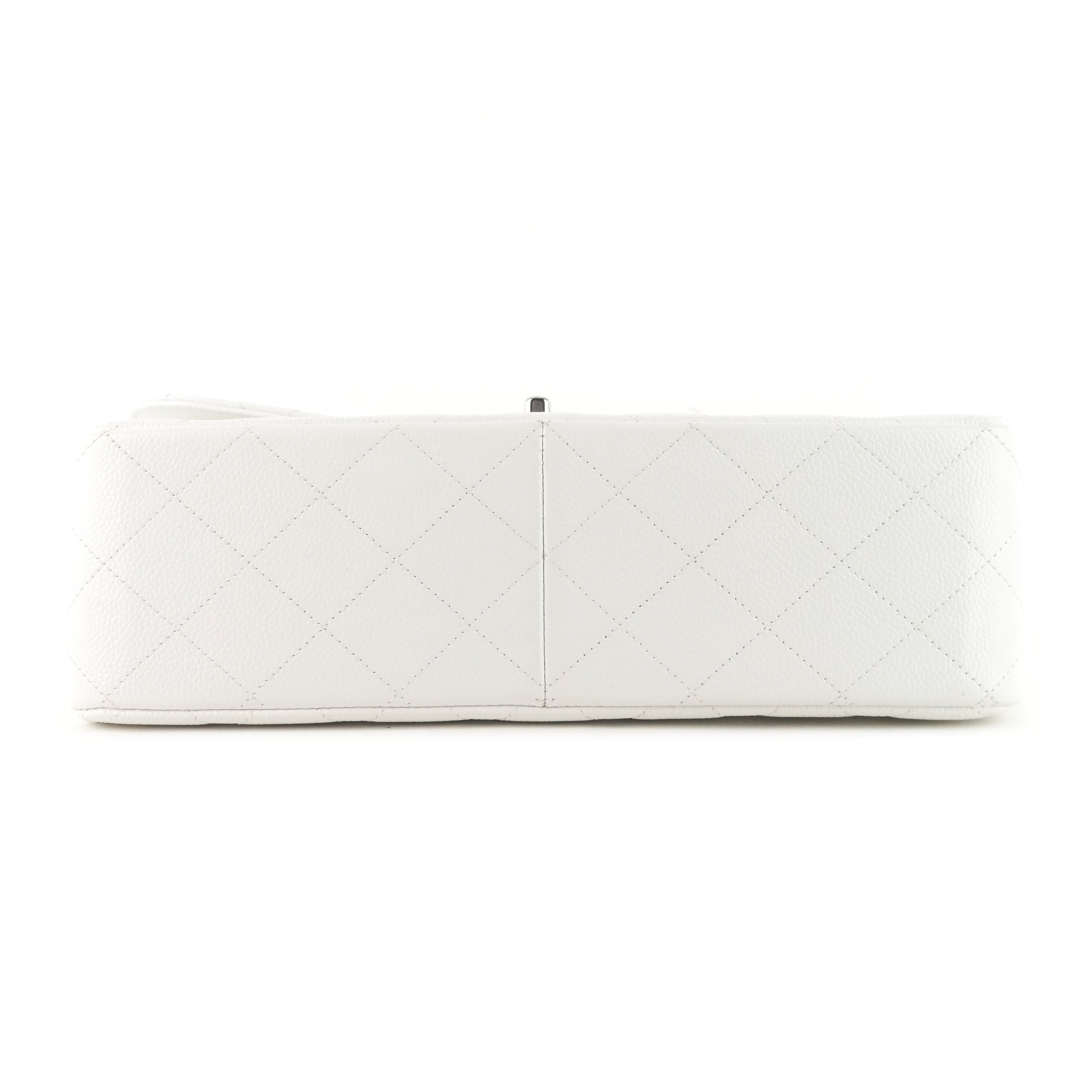 Chanel Double Flap Quilted Caviar Leather Bag