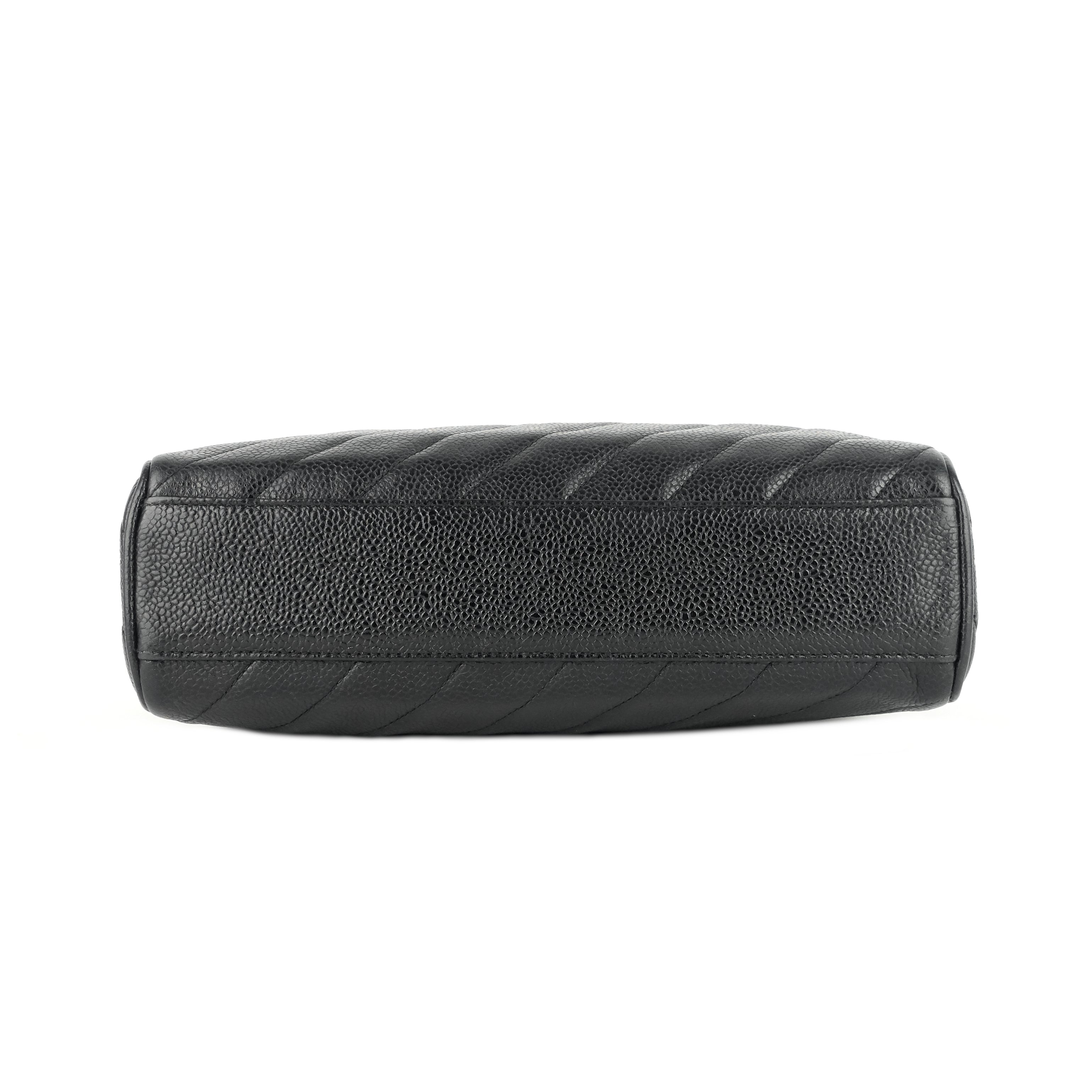 Chanel Quilted Caviar Leather CC Camera Bag