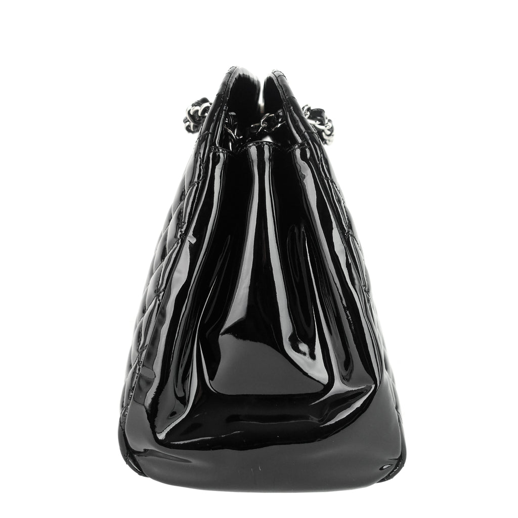 Chanel Just Mademoiselle Large Patent Leather Bag