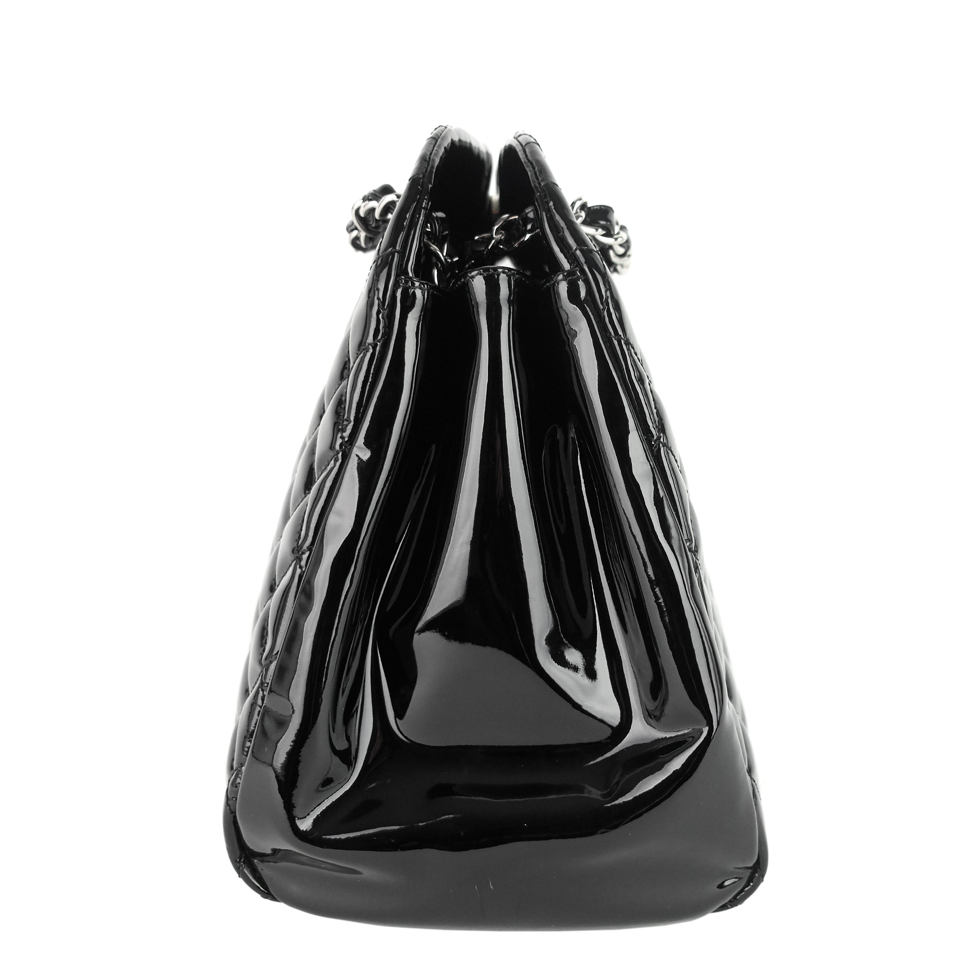 Chanel Just Mademoiselle Large Patent Leather Bag