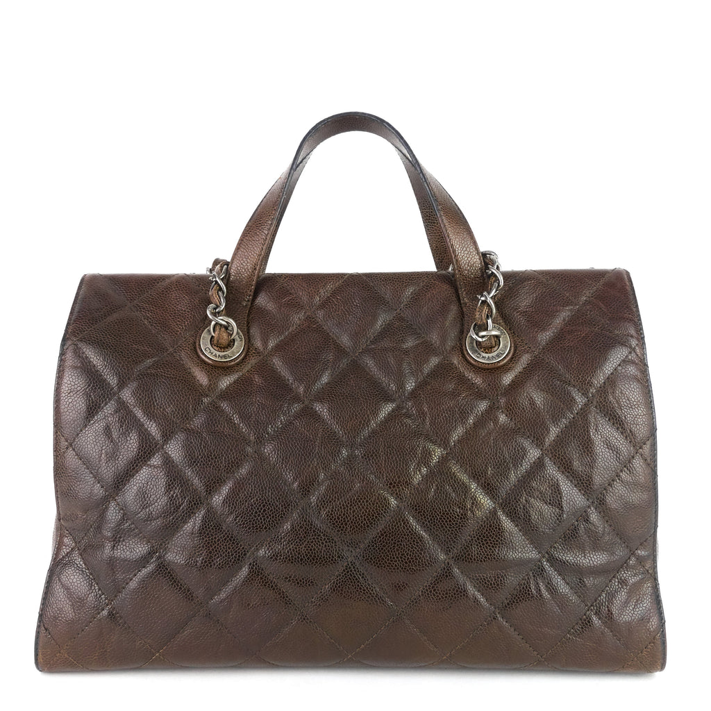 Chanel CC Crave Glazed Caviar Tote Bag