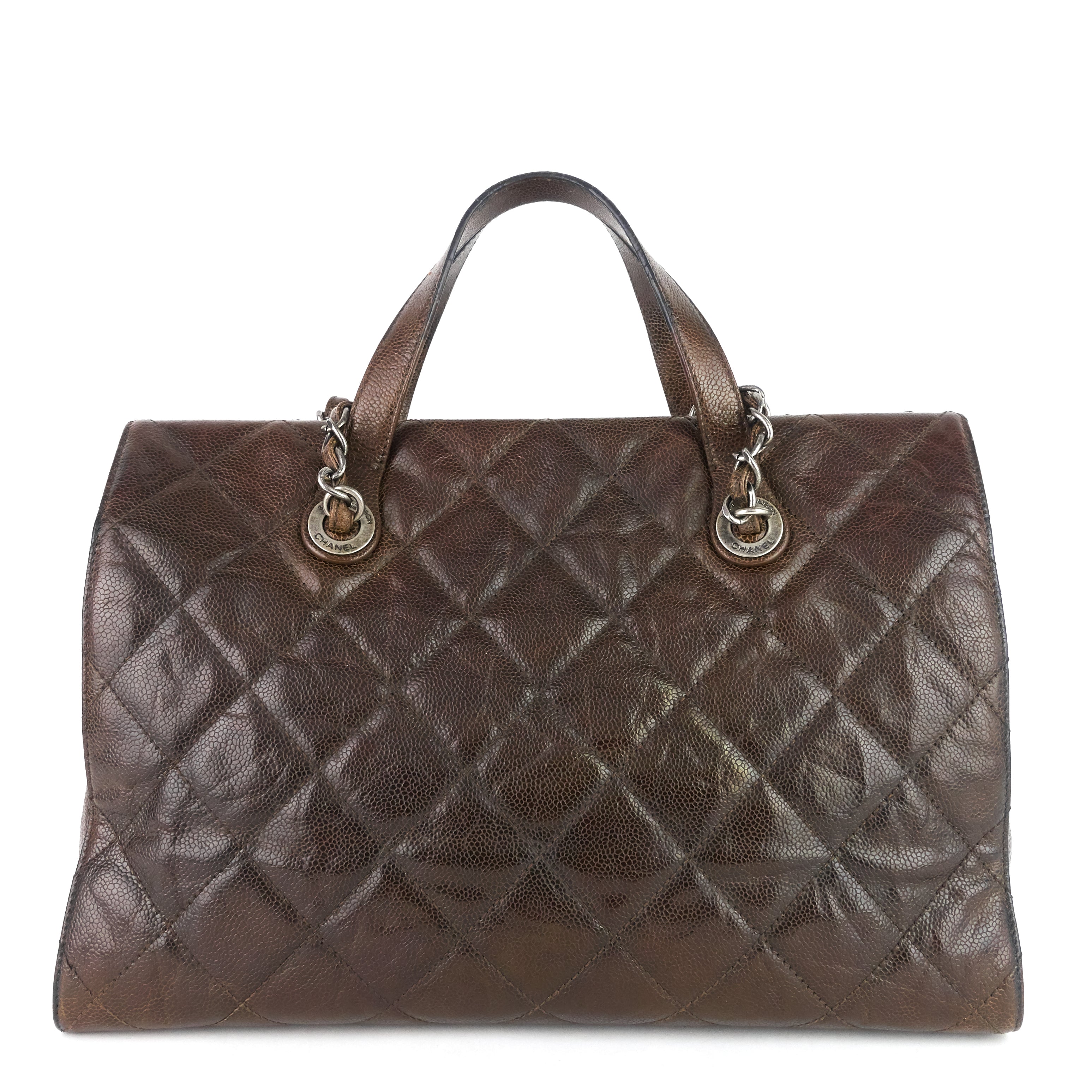 Chanel CC Crave Glazed Caviar Tote Bag
