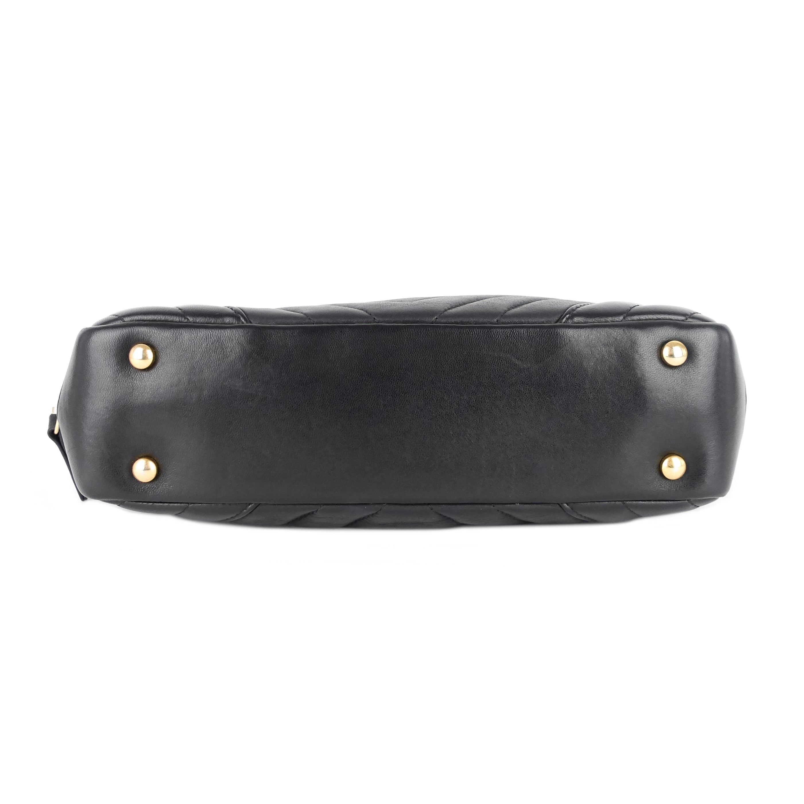 Chanel Chevron Quilted Lambskin Leather Camera Bag