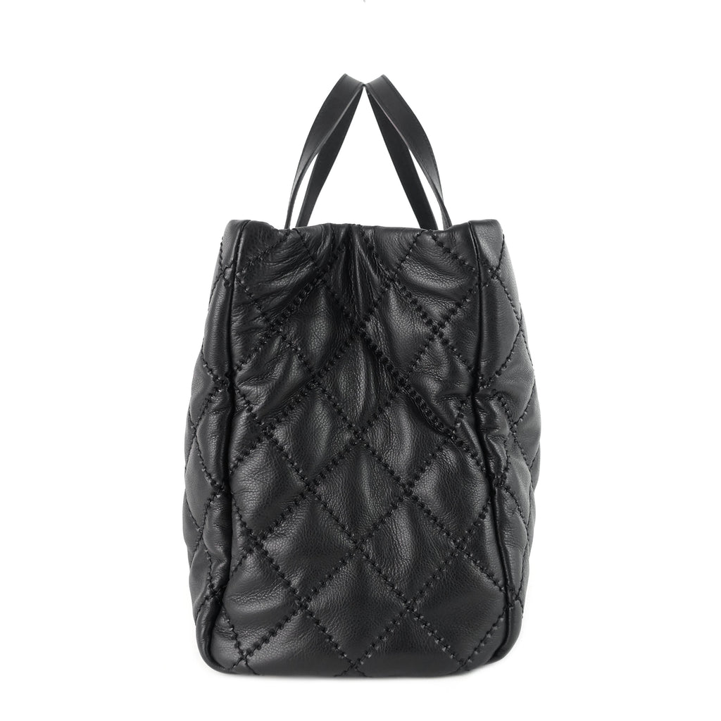 Chanel Retro Chain Large Calfskin Leather Shopping Tote Bag