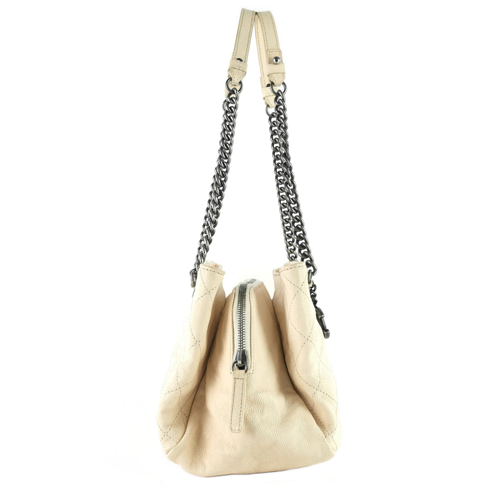 Chanel Chic Small Matelassé Caviar Leather Tote Bag